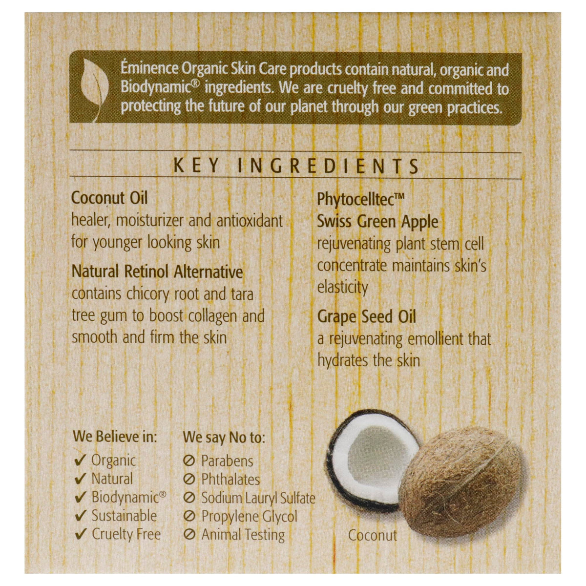 Eminence Organics Coconut Age Corrective Moisturizer 2 oz - Eminence Official Imagery - 7