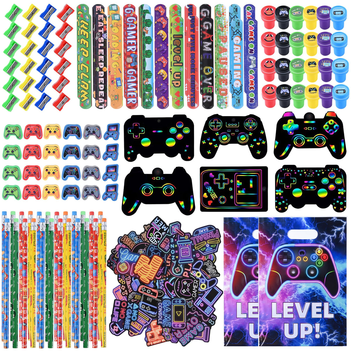 Ulema 218 Pcs Video Game Party Favors With Video Game - Ulema Official Imagery - 2