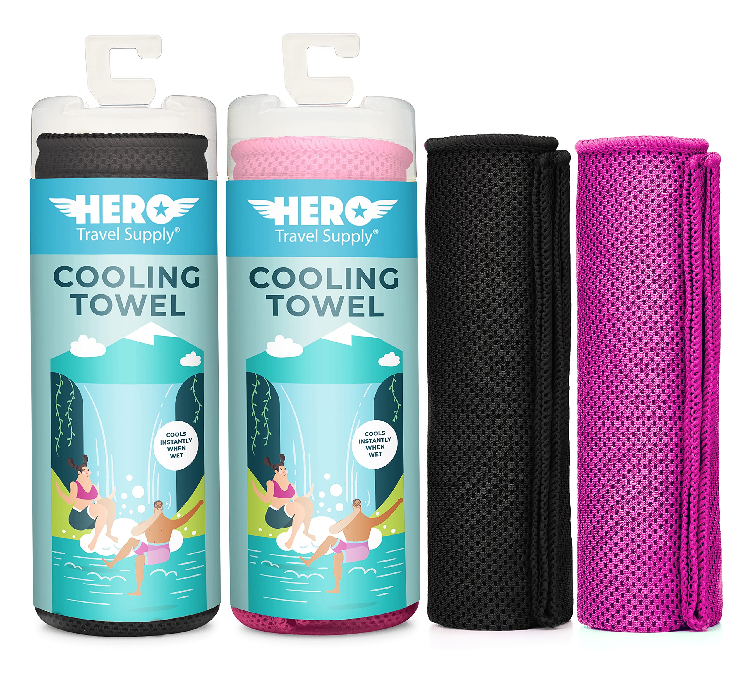 Hero Travel Supply Hero Cooling Towel for Travel, Hiking, Sports, Yoga - View 8