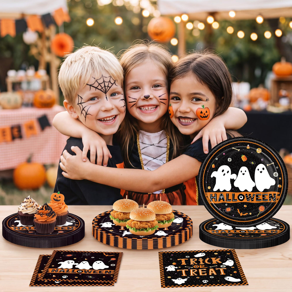 150Pcs Halloween Party Supplies Cute Ghost Trick or Treat - KLYMVA Official Imagery - 7