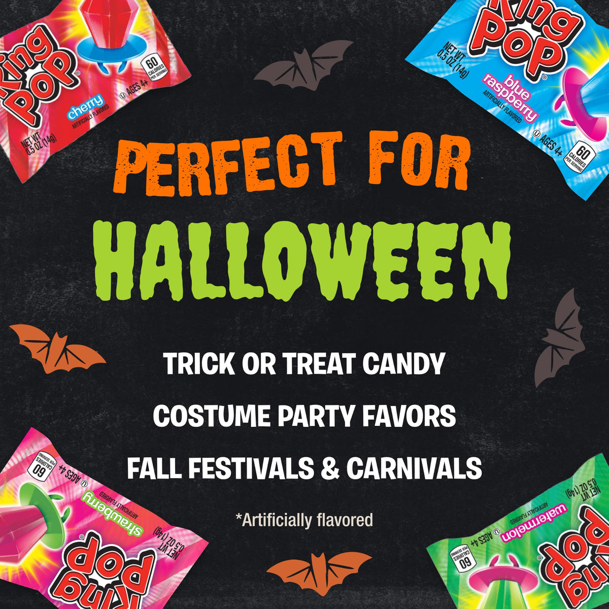 Ring Pop Halloween Candy Lollipops 50 Count Bulk Assorted - Ring Pop Official Imagery - 7