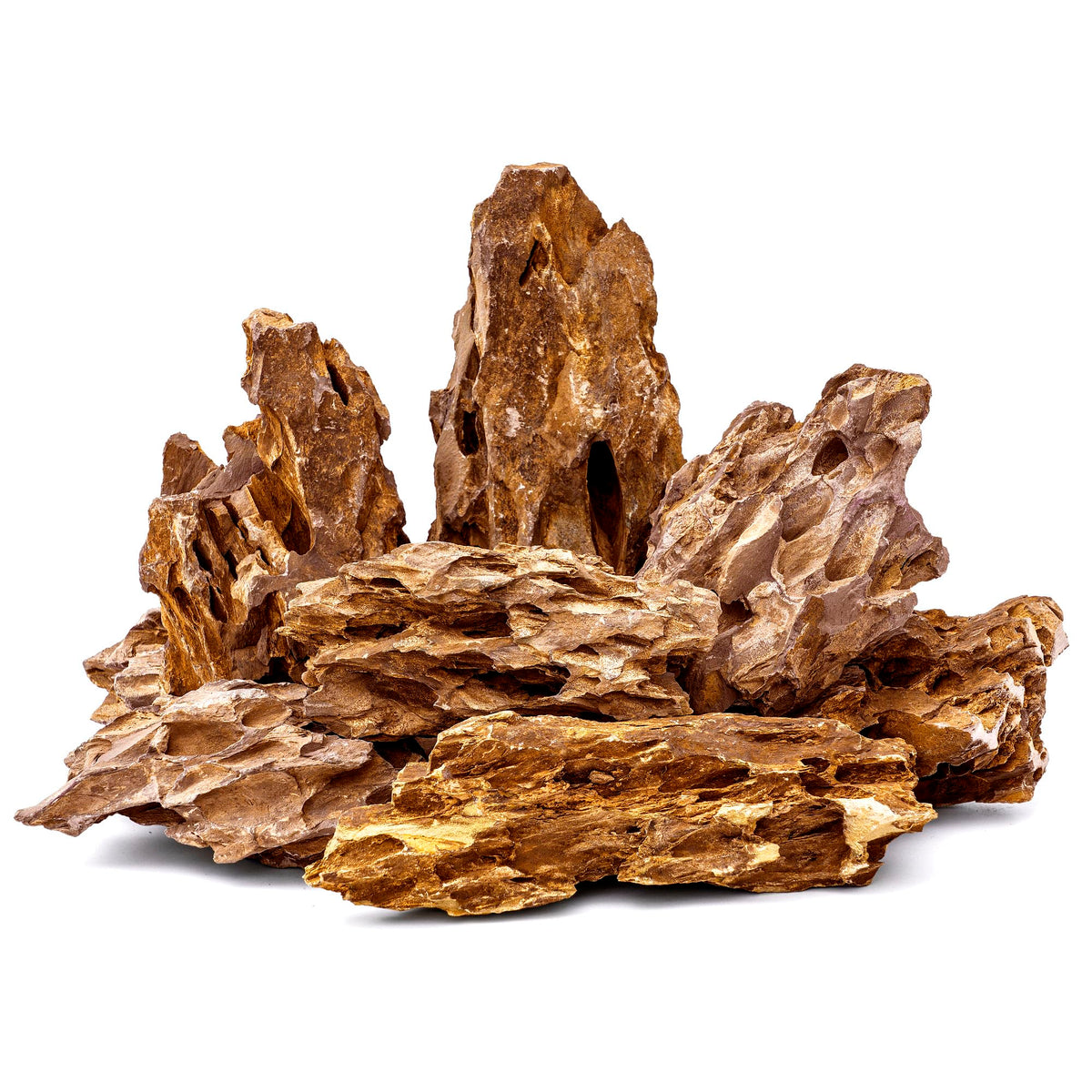 6 1 8 1 Inches Natural Dragon Stone 6 PCS Large Aquarium - FISCAPE Official Imagery - 1
