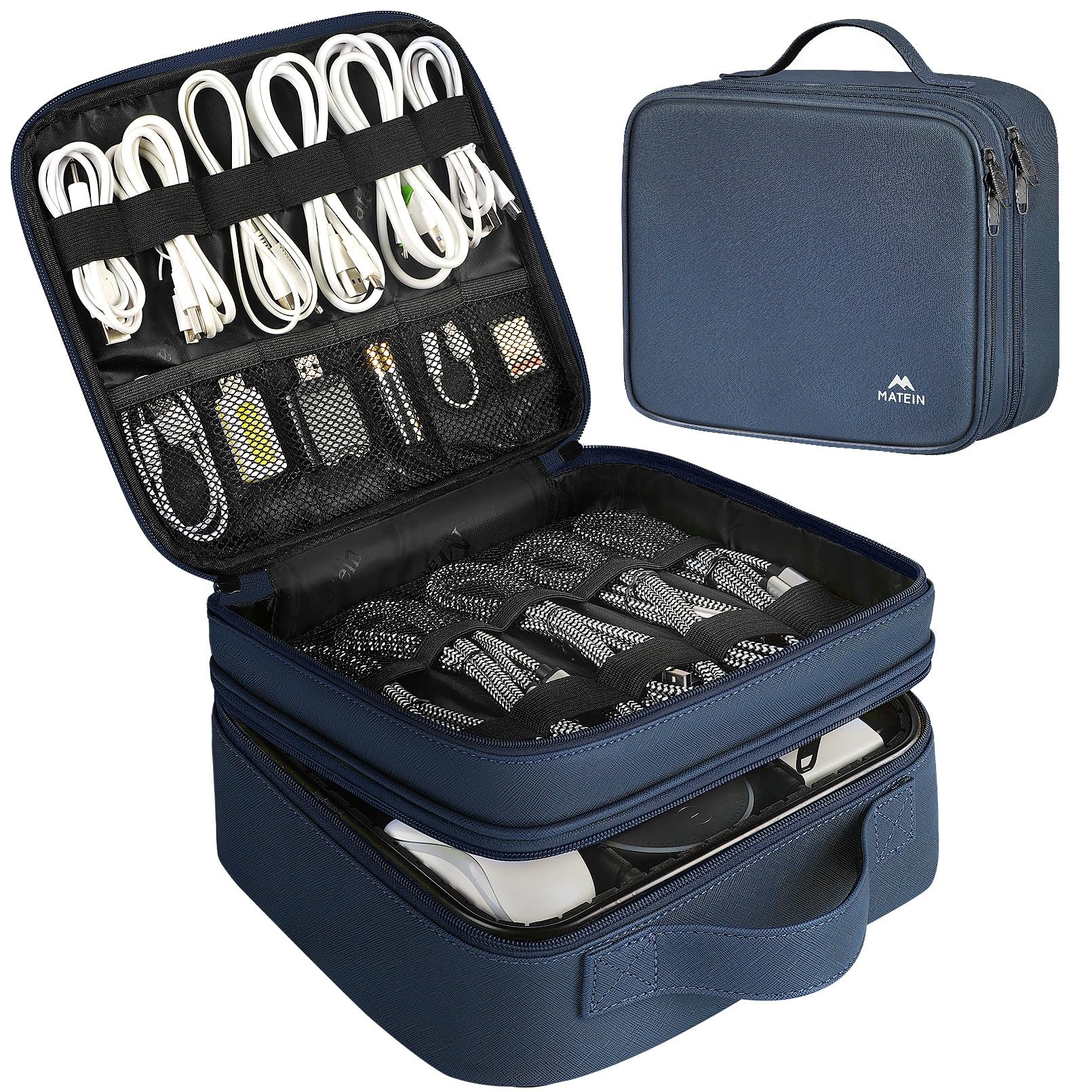MATEIN Cable Organizer Bag, Travel Electronic Storage Cord Organi by MATEIN - Angle View 10