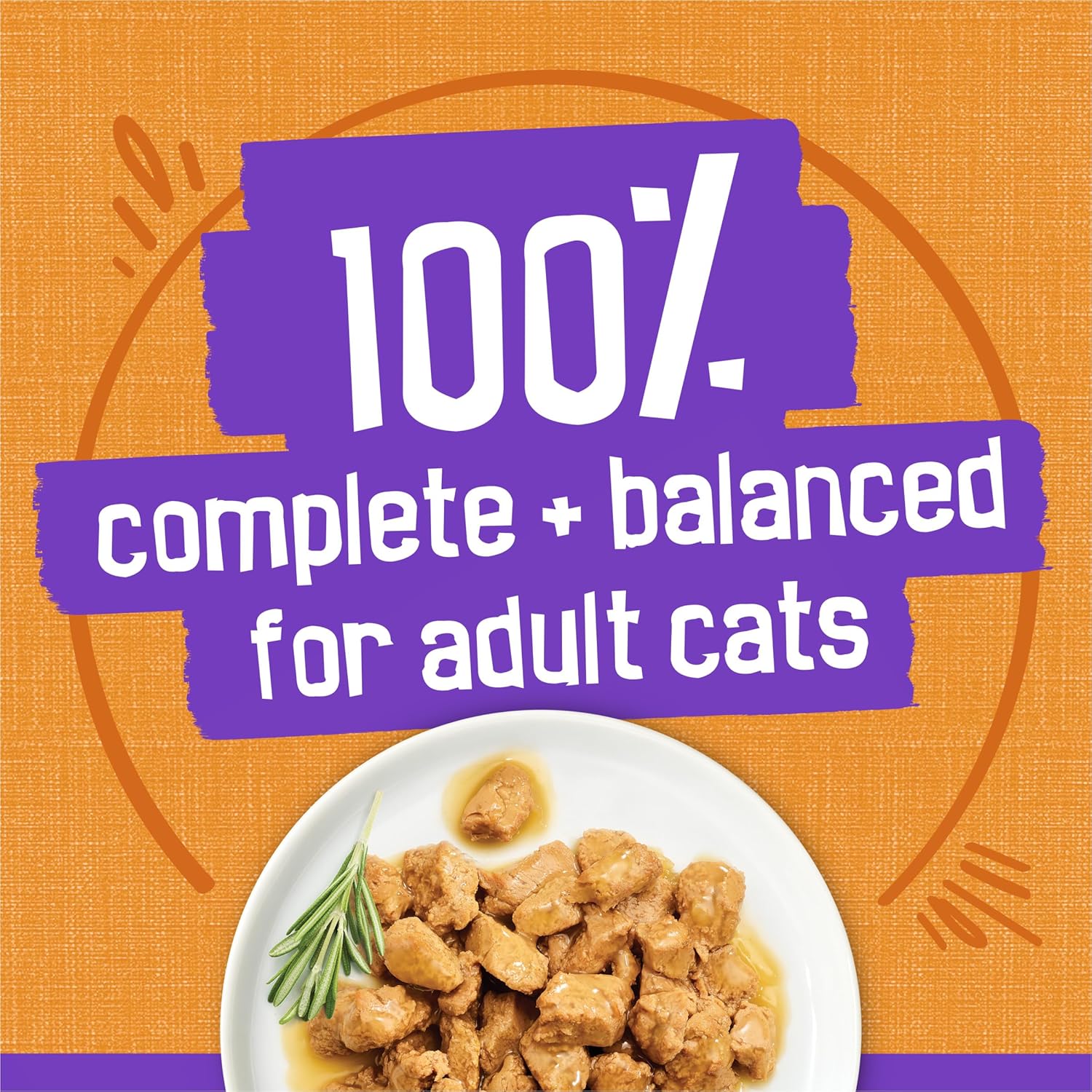 Cans of Friskies Meaty Bits Chicken Dinner in Gravy wet cat food for multiple cats, 13.5 ounces each, pack of 12.