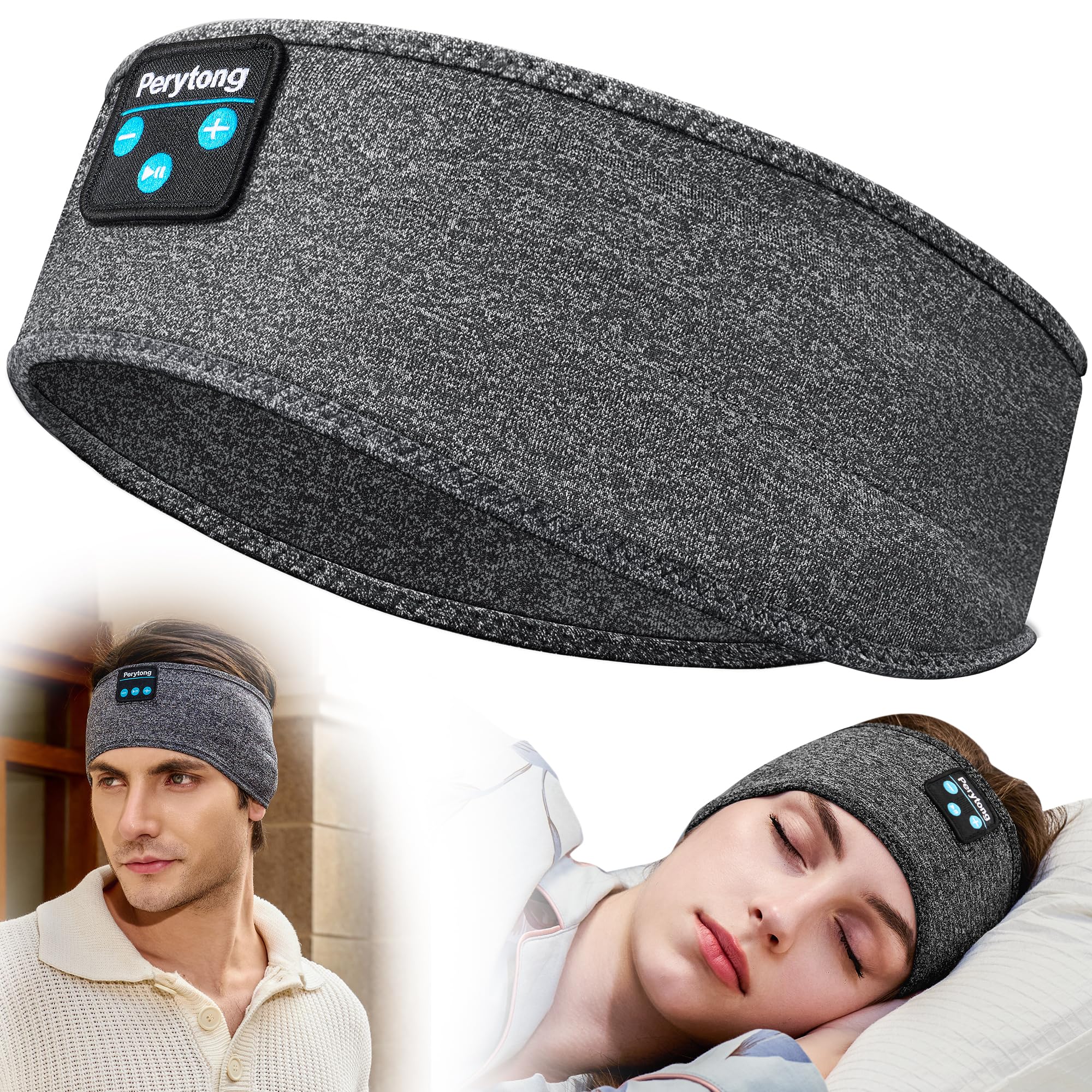 Perytong Sleep Headphones Tech Gadgets Bluetooth Headband for Women He - View 10