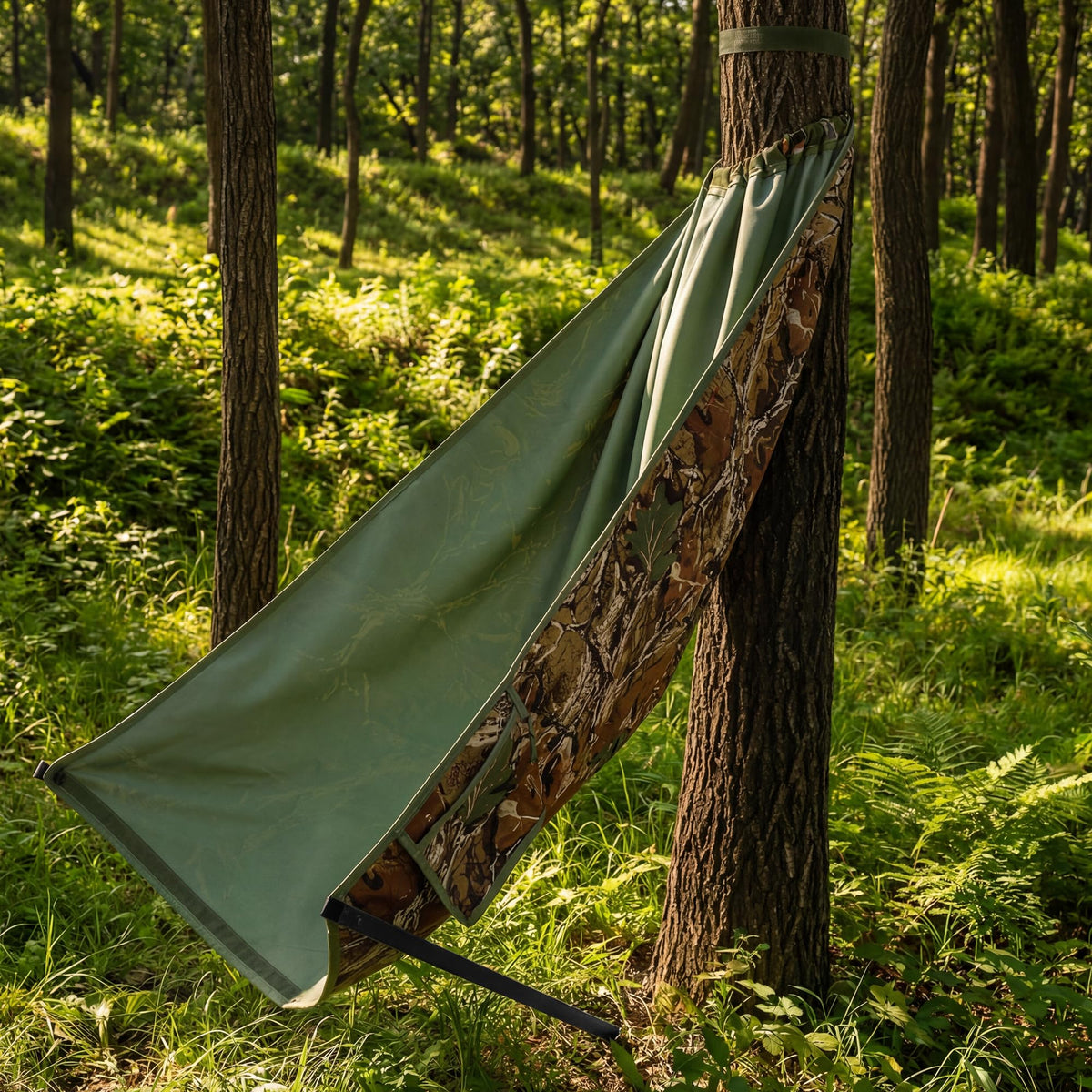 Outdoor Low Profile Hunting Chair Camping Chair Camo Hangs - NeoBorder Official Imagery - 1
