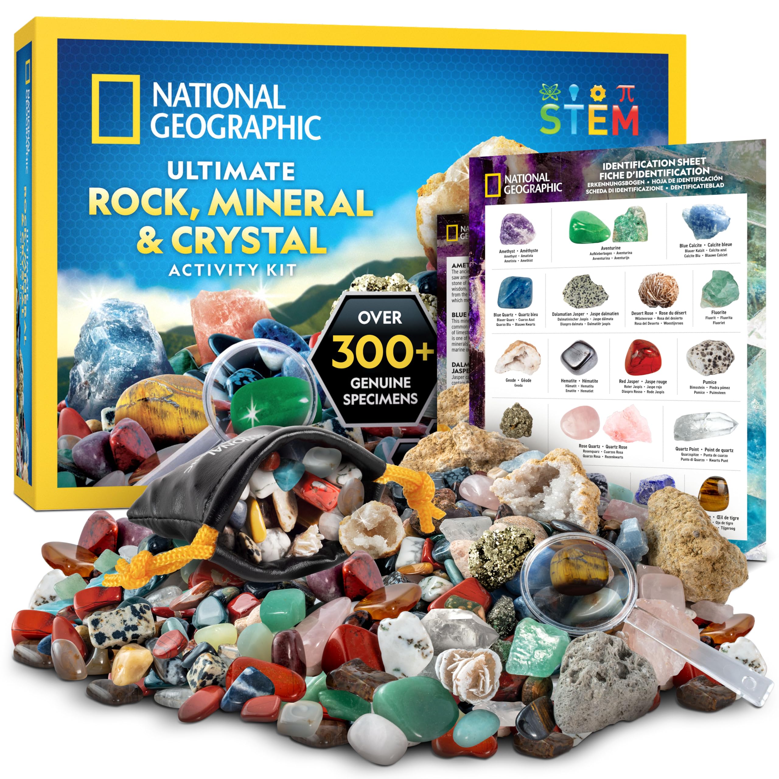 National Geographic Rock Collection with 300+ Gemstones and - Product Imagery