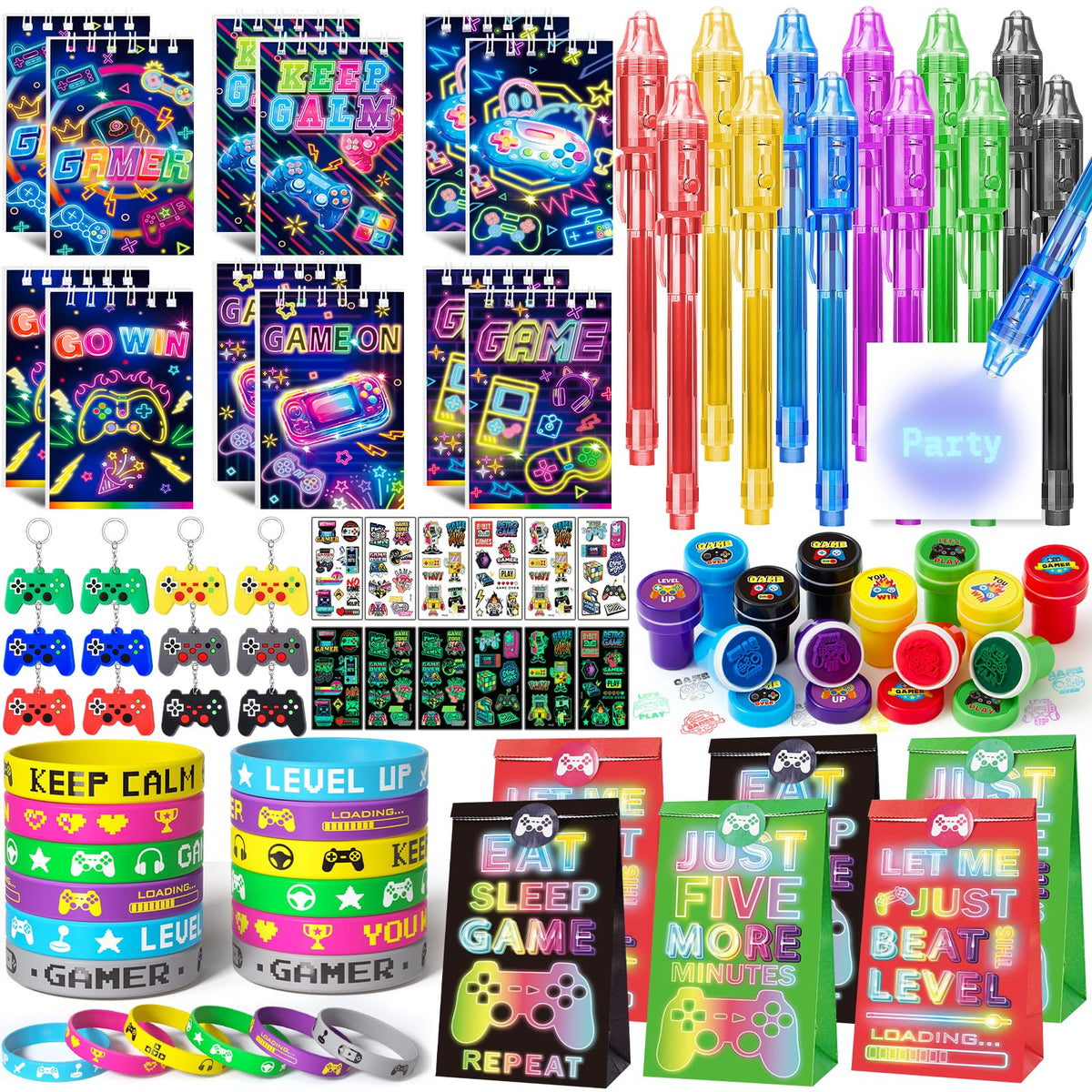 SNLN Video Game Party Favors Gamer Birthday Supplies Kids - SNLN Official Imagery - 2