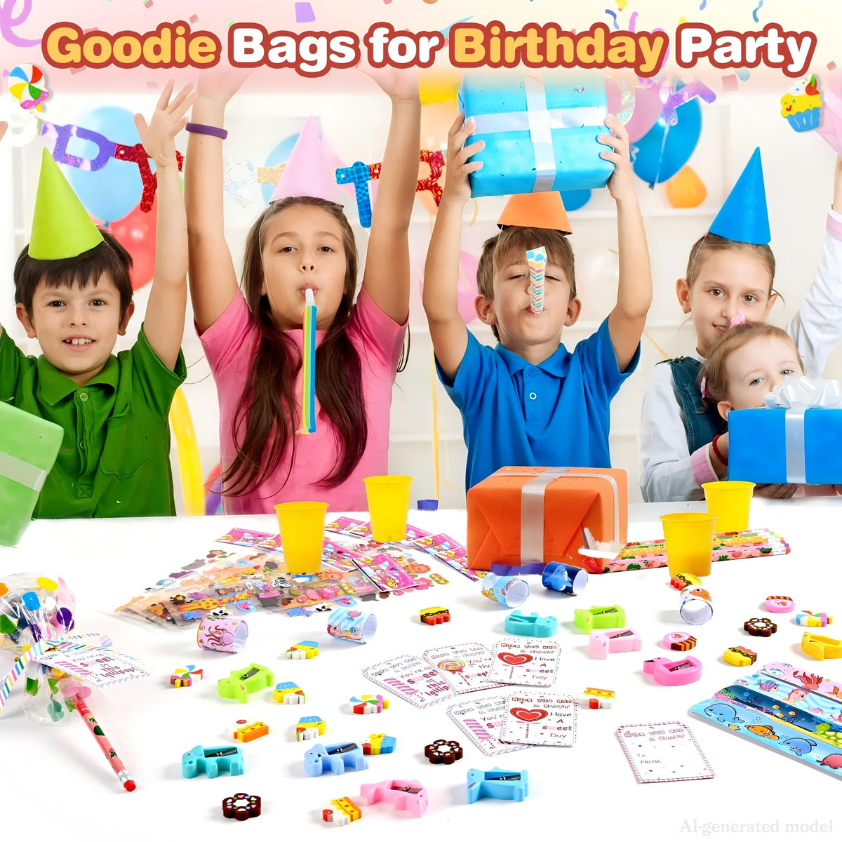 Giant Lollipop Goodie Bags for Birthday Party - Waipfaru Official Imagery - 6