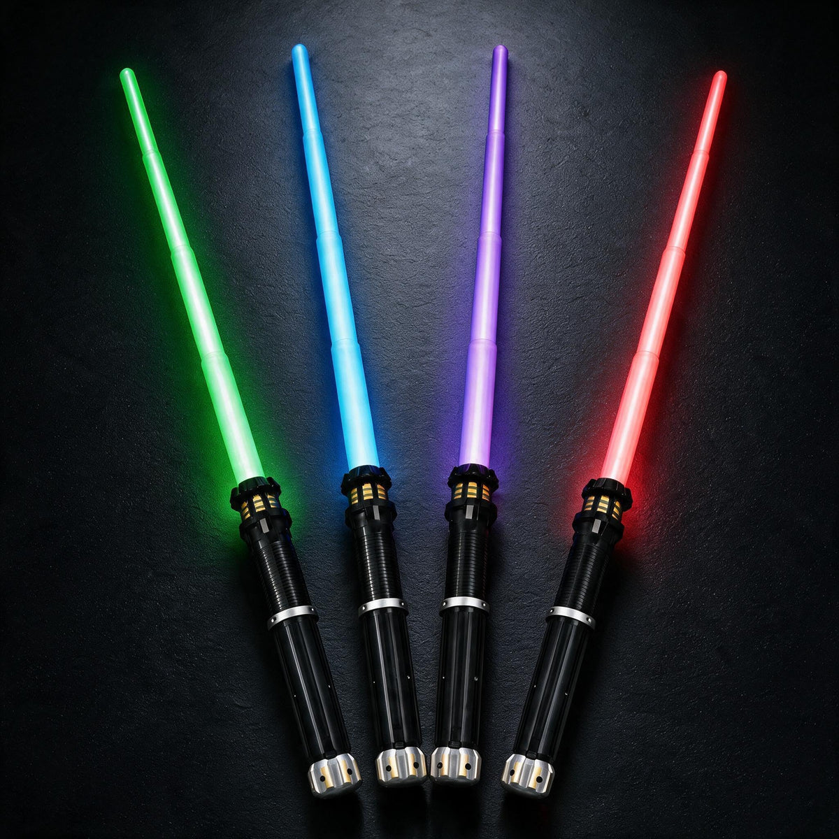 4 Pack Light Up Saber for Kids LED Toy Cosplay Halloween - FlashyU Official Imagery - 1