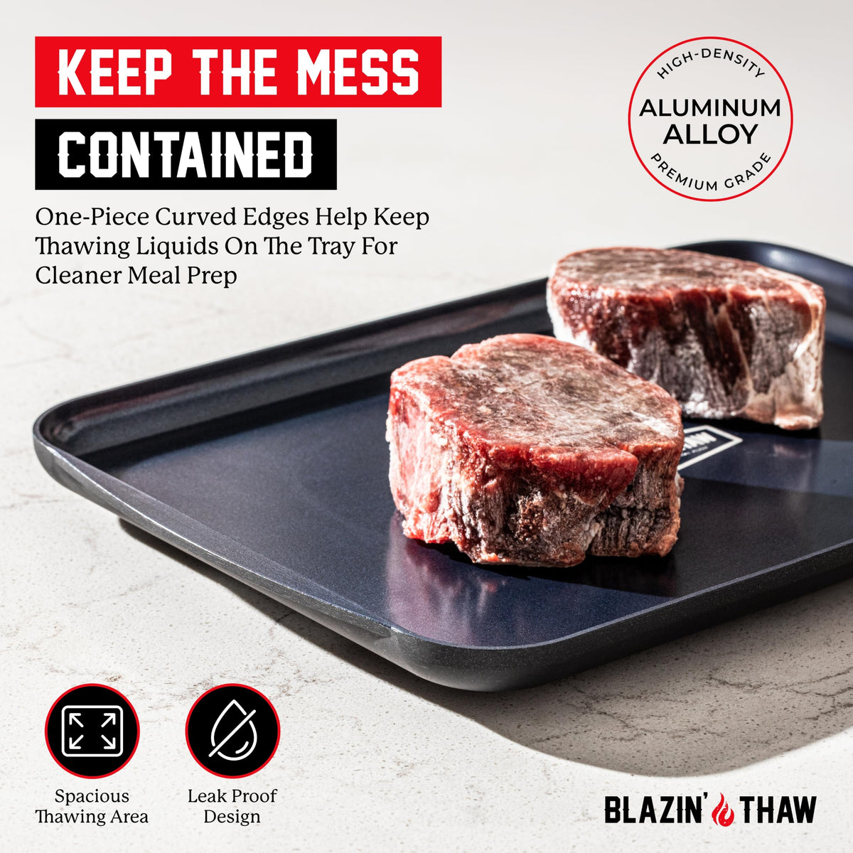 BLAZIN THAW Defrosting Tray for Frozen Meat - BLAZIN' THAW Official Imagery - 7