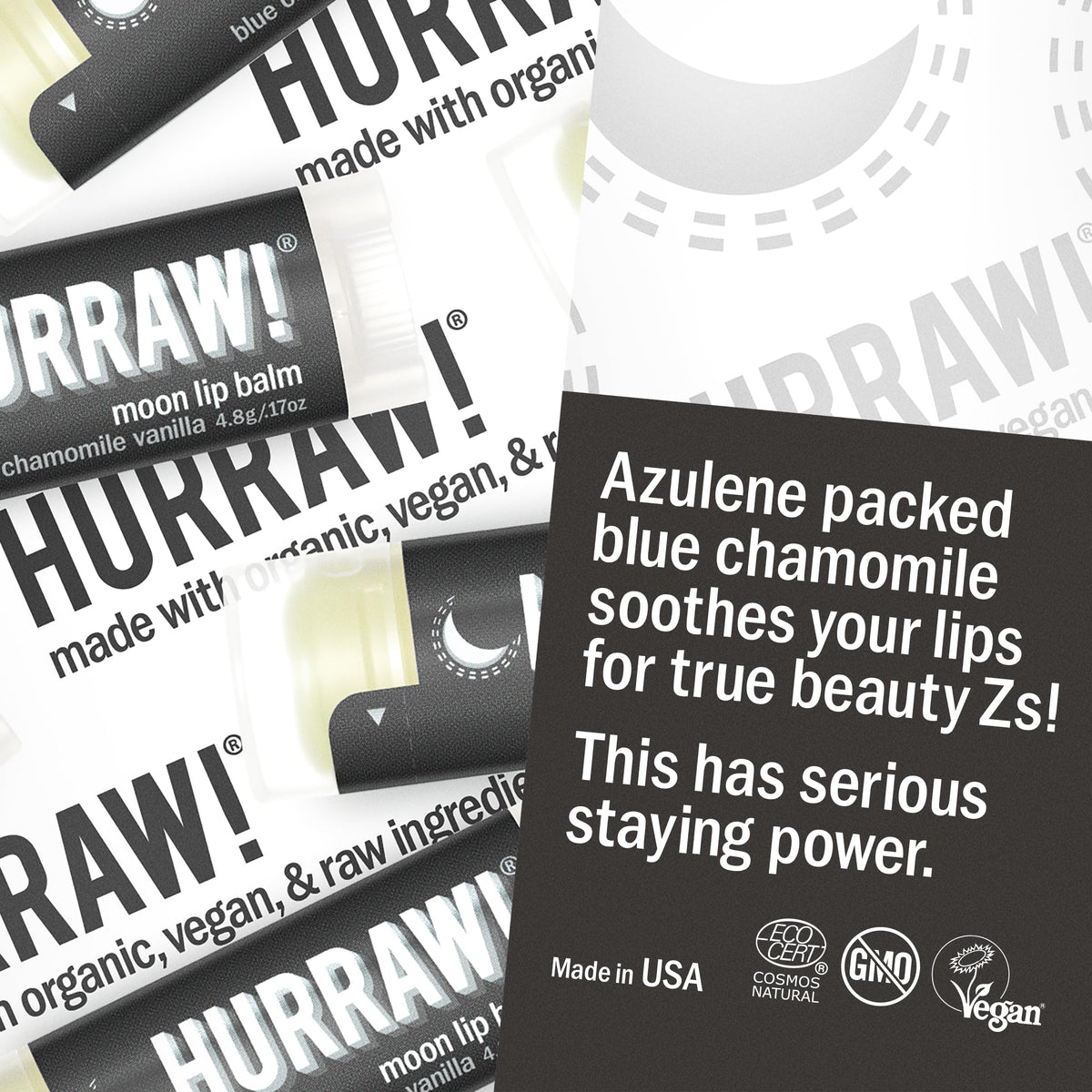 Hurraw Moon Night Treatment Lip Balm 5 Pack Organic - HURRAW! Official Imagery - 4