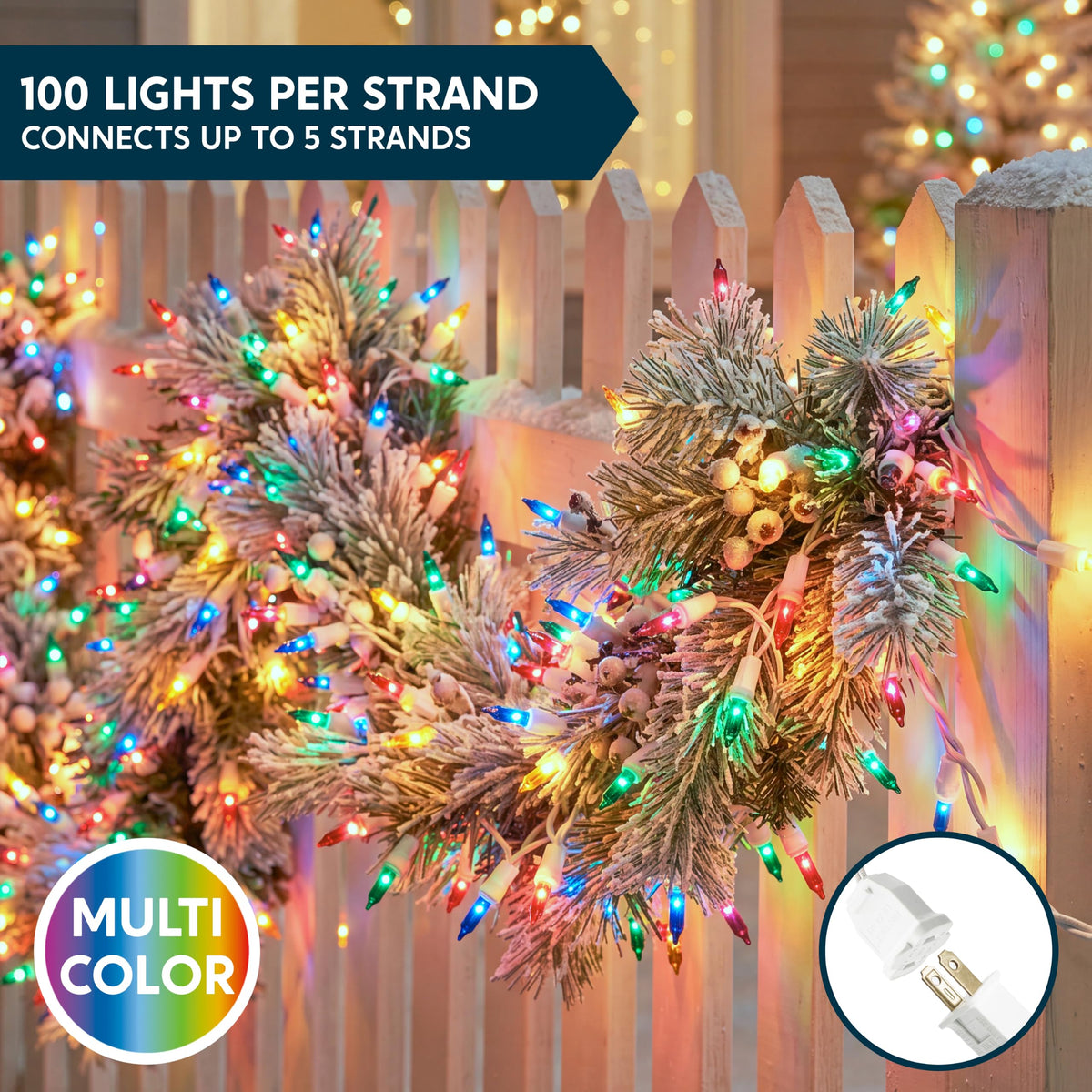 Joiedomi Christmas String Lights Indoor 200 Mini Multicolor - Joiedomi Official Imagery - 6