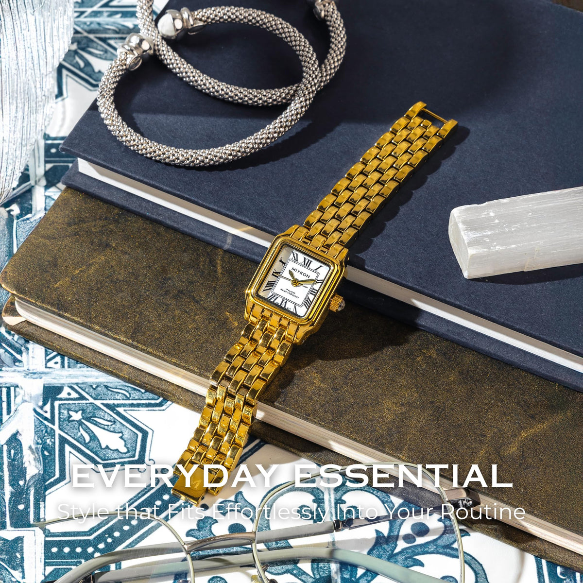 Miykon Womens Square Dainty Vintage Jewelry Bracelet Watch - Miykon Official Imagery - 5