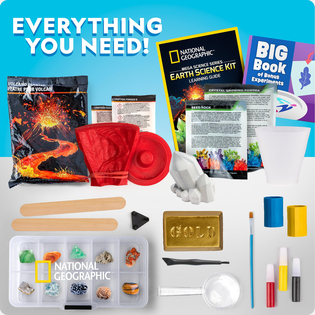 National Geographic Earth Science Kit with 100 Activities - Blue Marble Official Imagery - 6