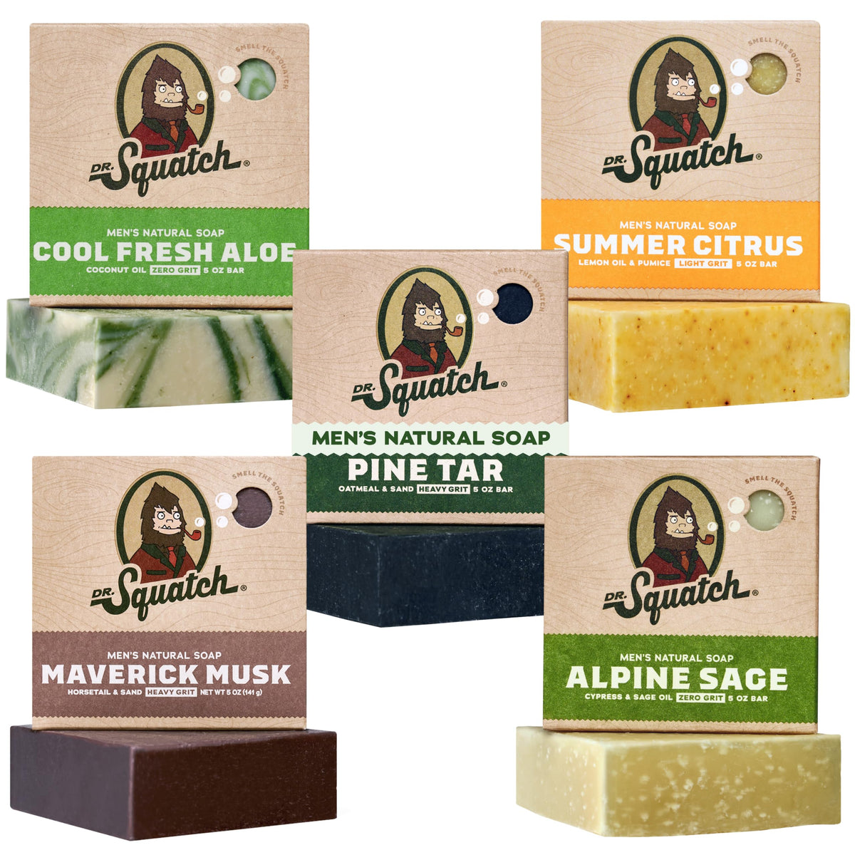 Dr Squatch Natural Men s Bar Soap Body Soap Bar - Dr. Squatch Official Imagery - 2