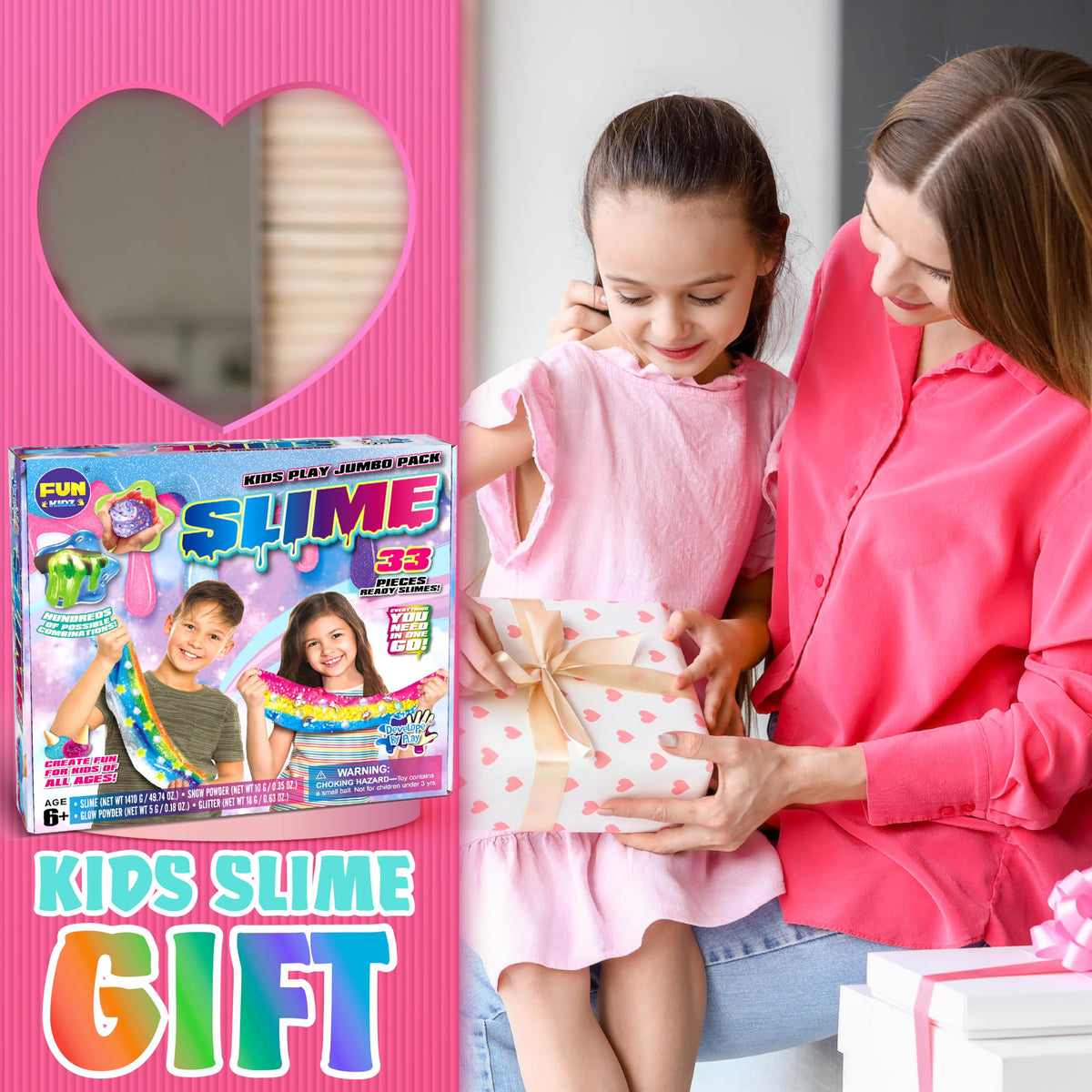 33 Cups Jumbo Slime Kit for Kids FunKidz Premade Ultimate - FUN KIDZ Official Imagery - 4