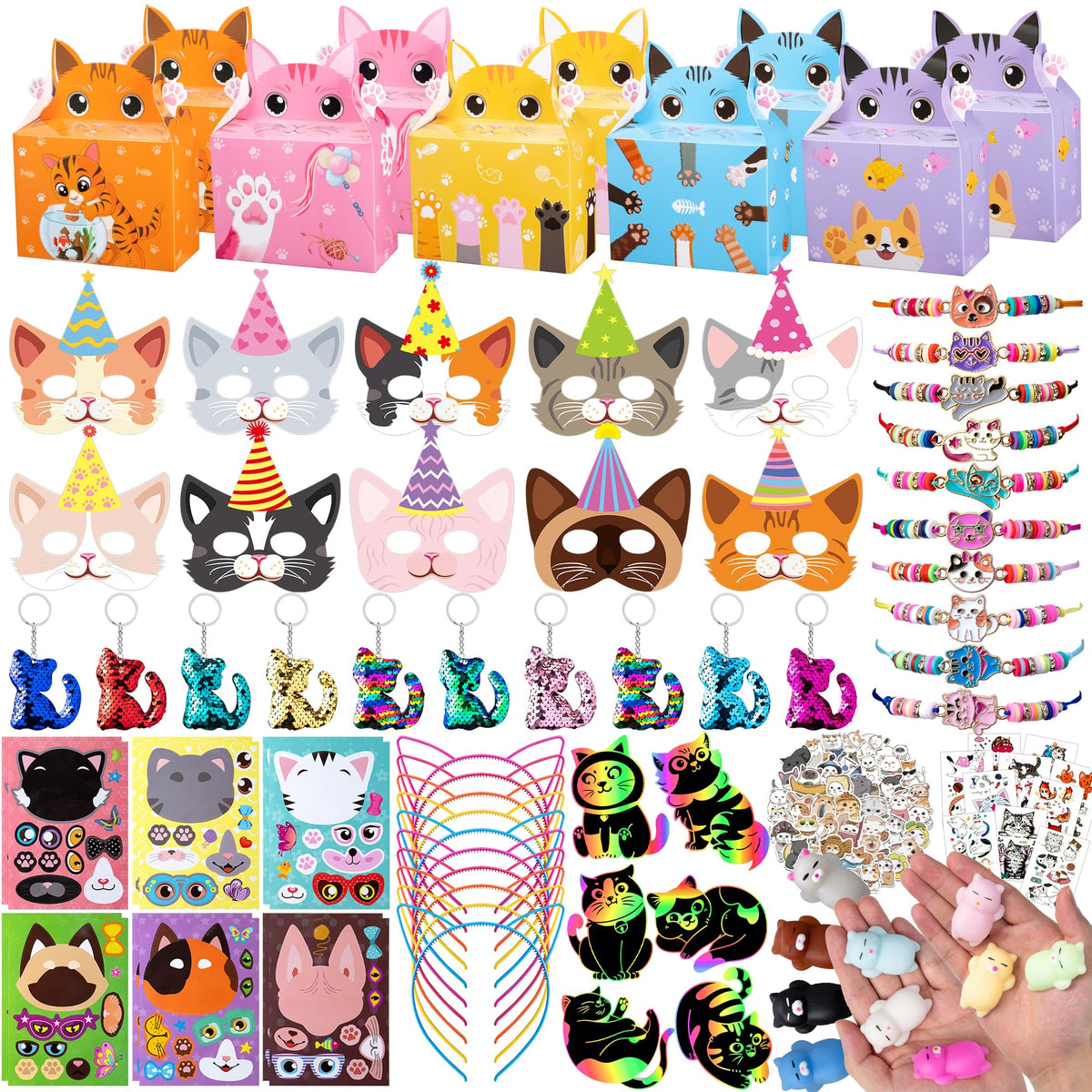 Cat Party Favors for Kids Cute Cat Toys and Birthday Goodie - DMIGHT Official Imagery - 1