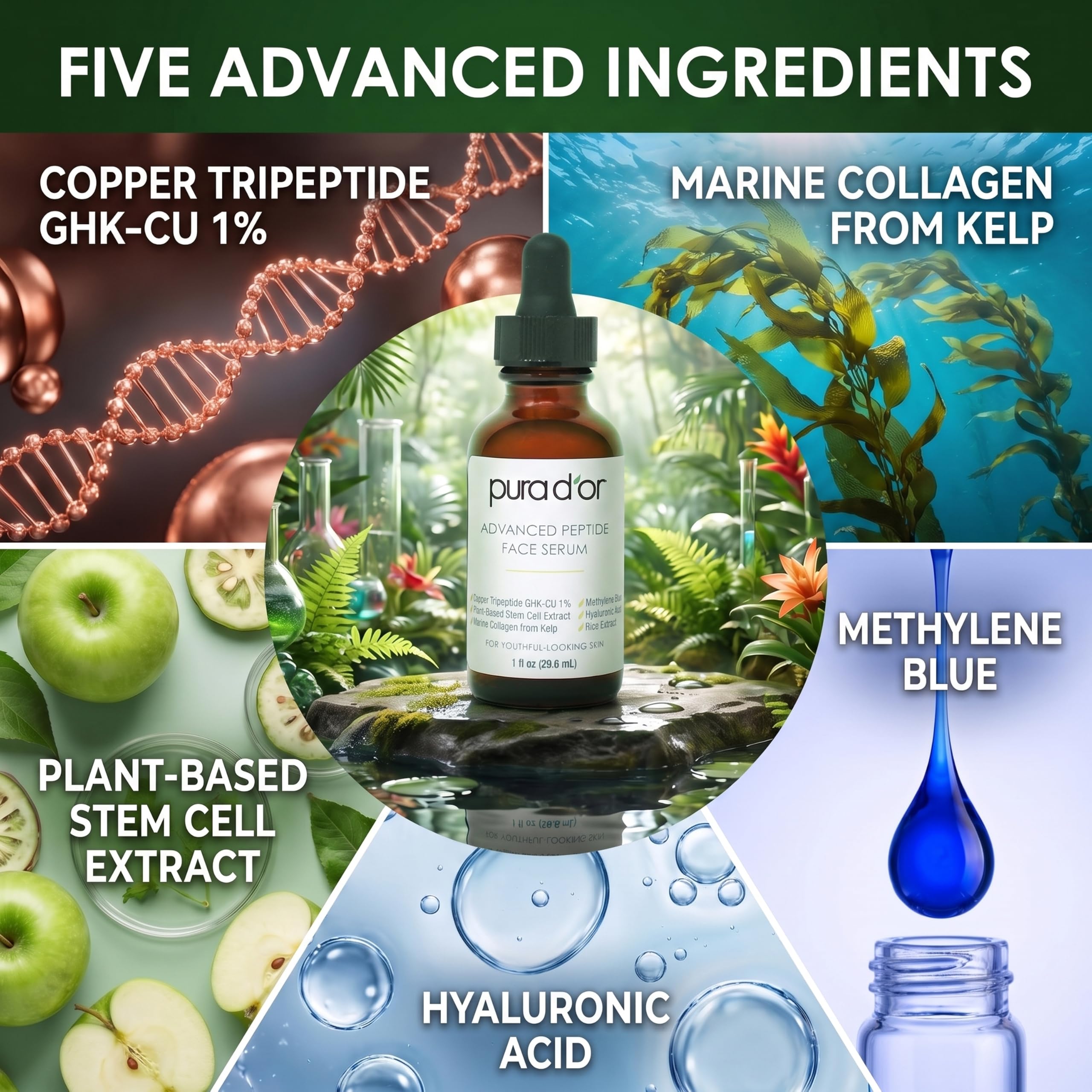 PURA D OR Advanced Face Serum with Copper Tripeptide - PURA D'OR Official Imagery - 4
