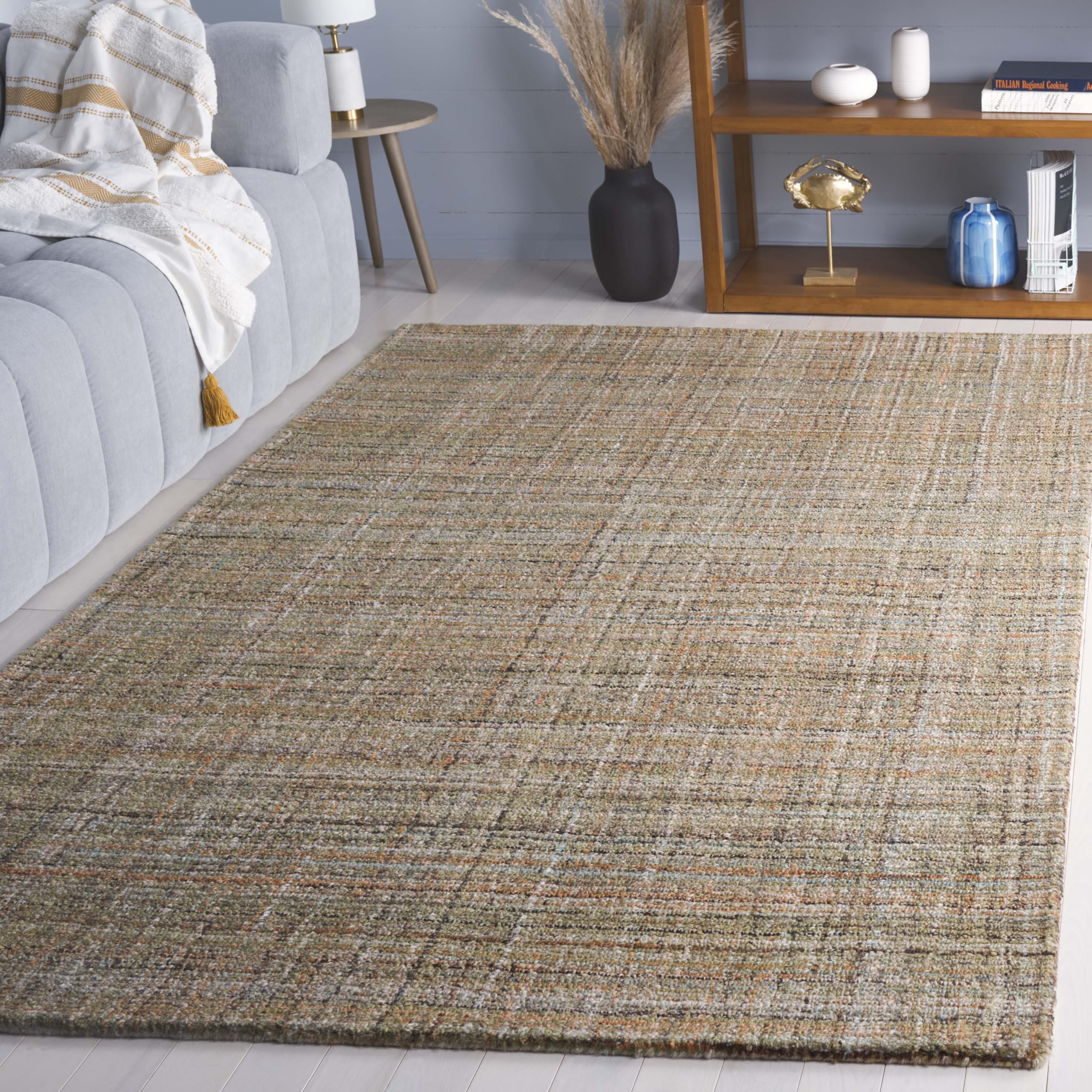 SAFAVIEH Abstract Collection Accent Rug - 4' x 6', Brown & - Product Imagery
