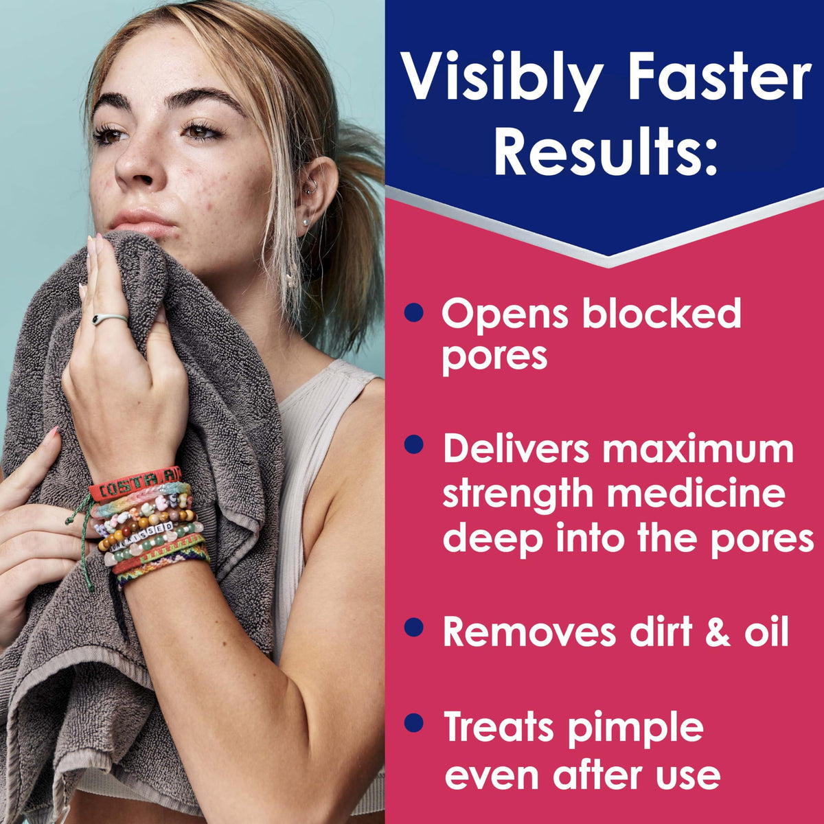 Clearasil Rapid Rescue Deep Treatment Acne Face Pads Maximum - Clearasil Official Imagery - 3