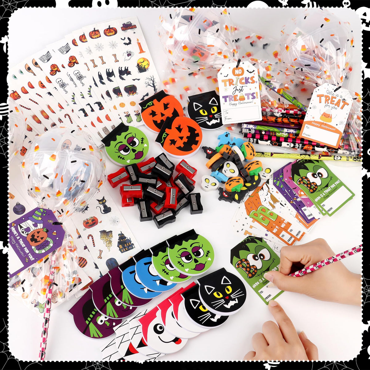 Halloween Classroom Favors Non Candy Lollipop Stationery Kit - POPGIFTU Official Imagery - 3