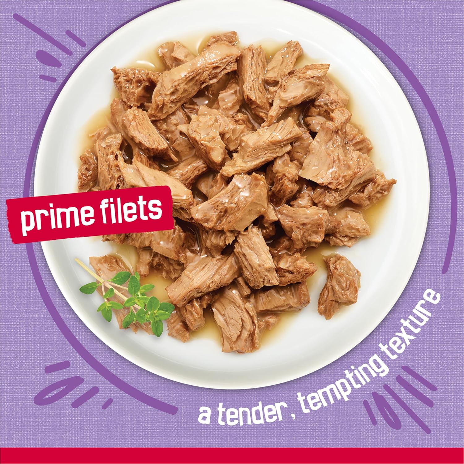 Cans of Friskies Prime Filets Turkey Dinner wet cat food in gravy, 5.5 oz, pack of 24, with the product label visible.