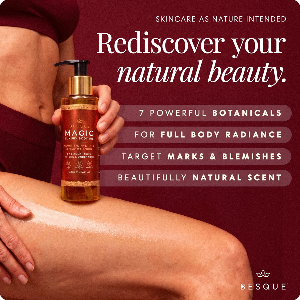 Besque Original Magic Body Oil - Besque Official Product Imagery - 3