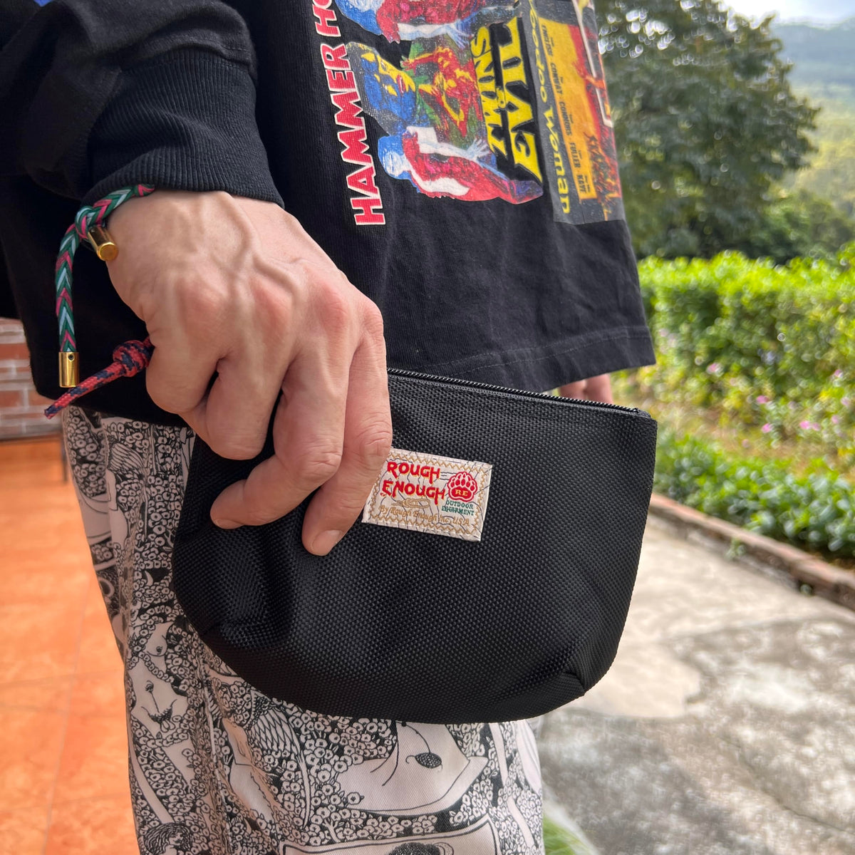 Rough Enough Small Tech Storage Pouch EDC Travel Cable - RE ROUGH ENOUGH Official Imagery - 8
