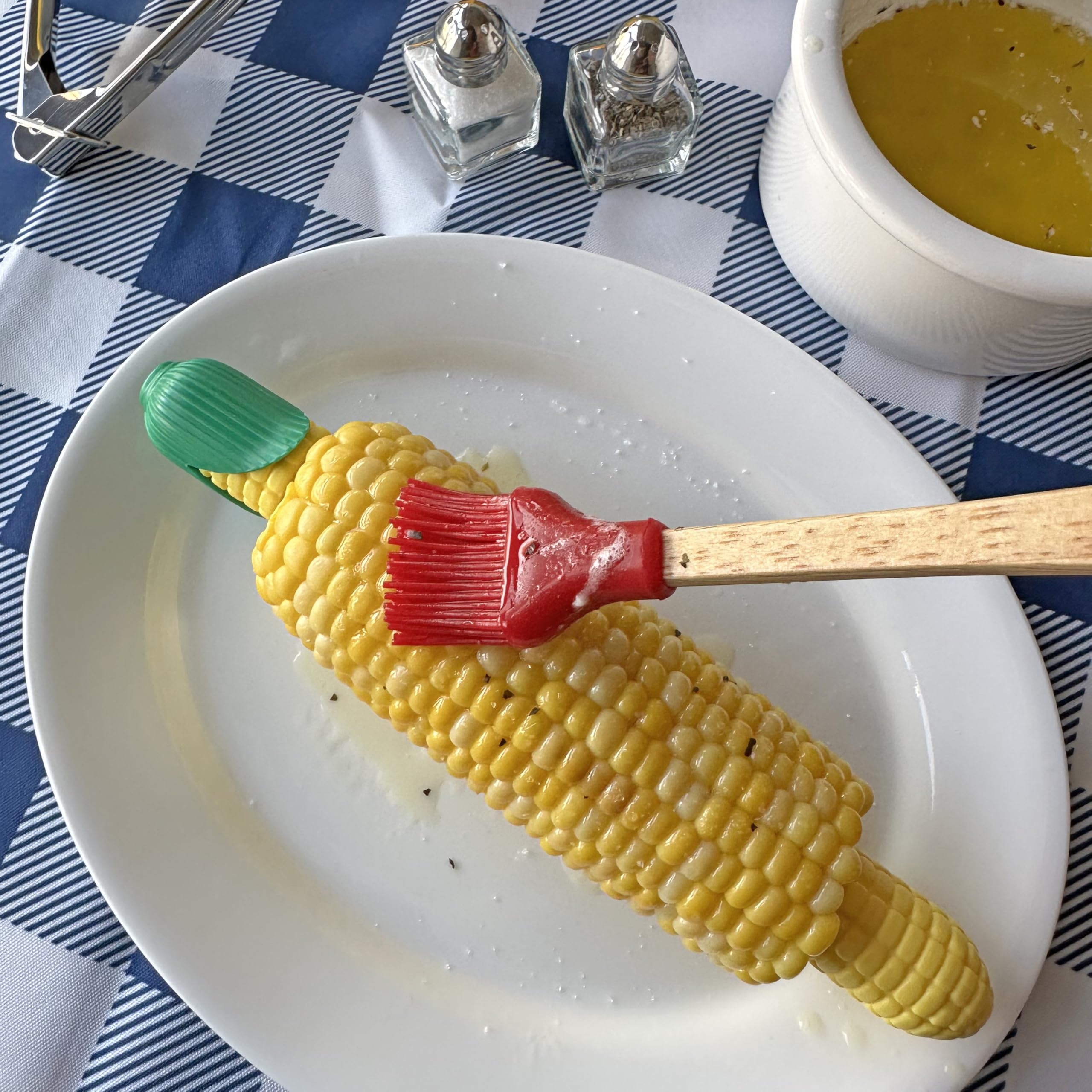 CybrTrayd R&M Silicone with Wood Handle Brush, Red - View 2