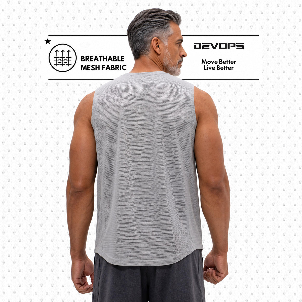 DEVOPS 3 Pack Men s Tank Tops Sleeveless Muscle Shirts Dry - DEVOPS Official Imagery - 8