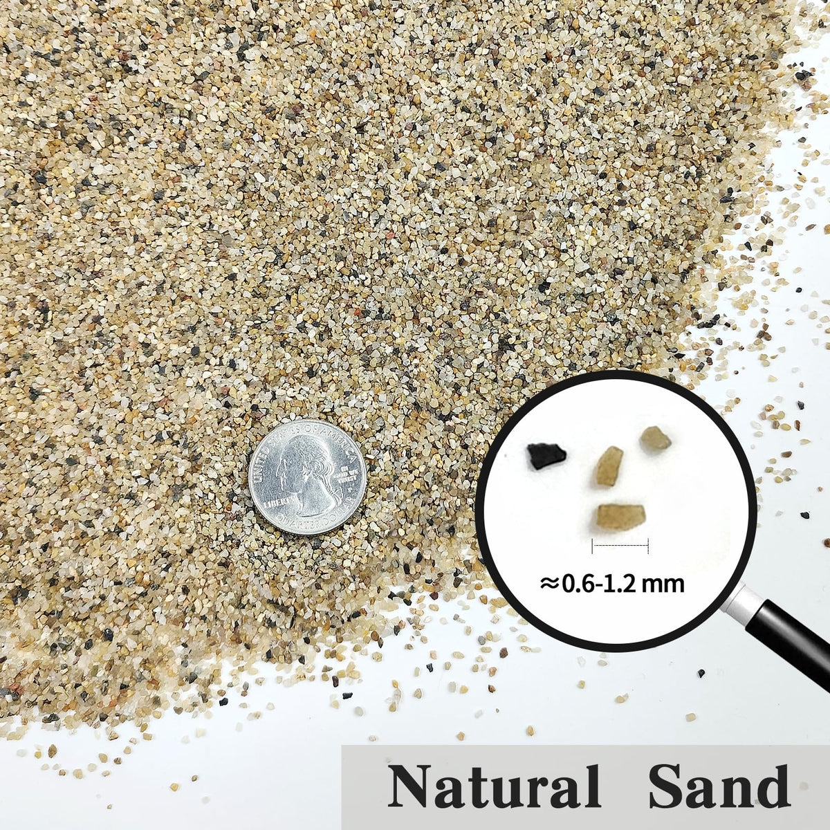 Aquarium Sand for Freshwater Tank 20 lbs Turtle Sand - FANTIAN Official Imagery - 4