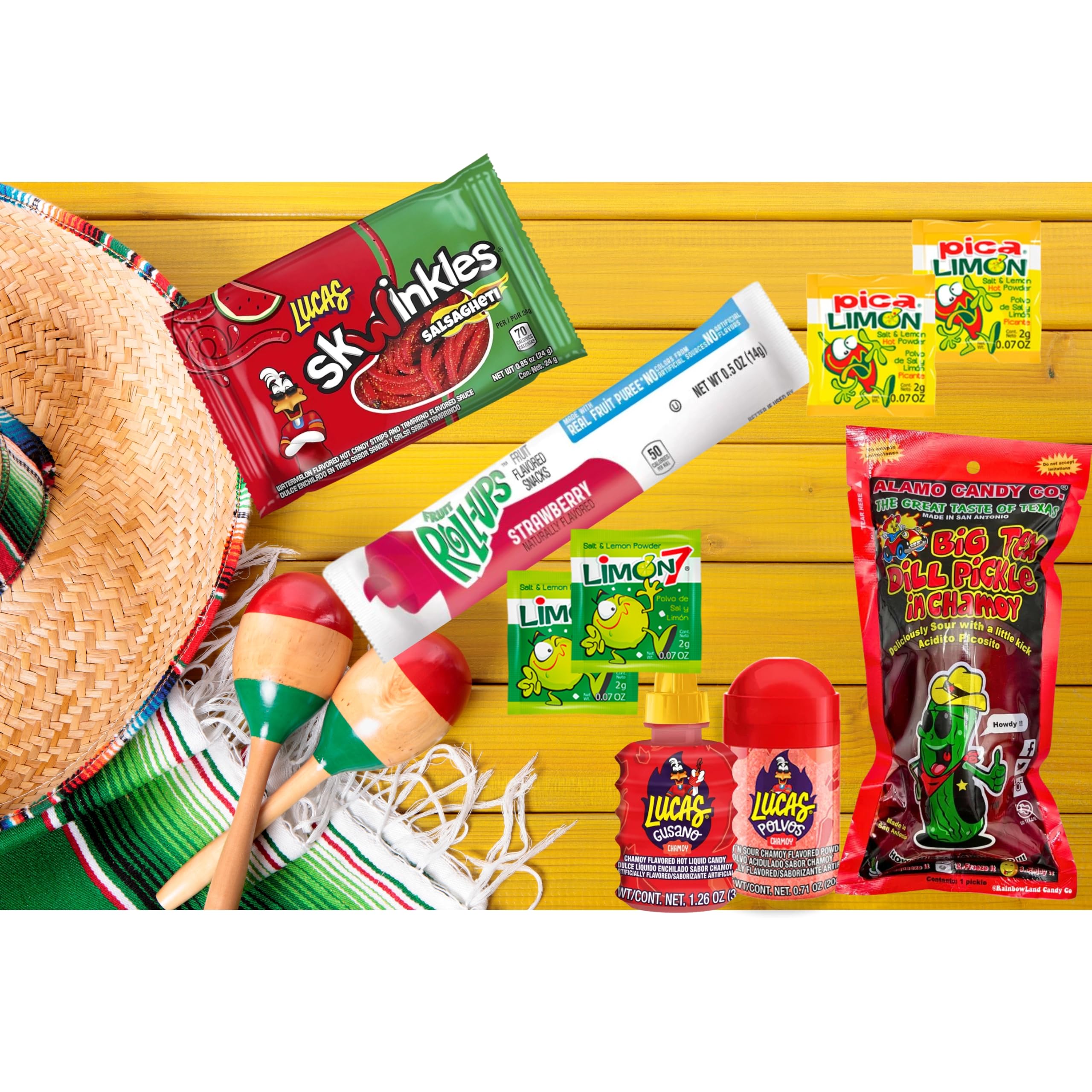 Tiktok Chamoy Pickle Kit With Fruit-Roll-up & Mexican Candy - Includes - View 4
