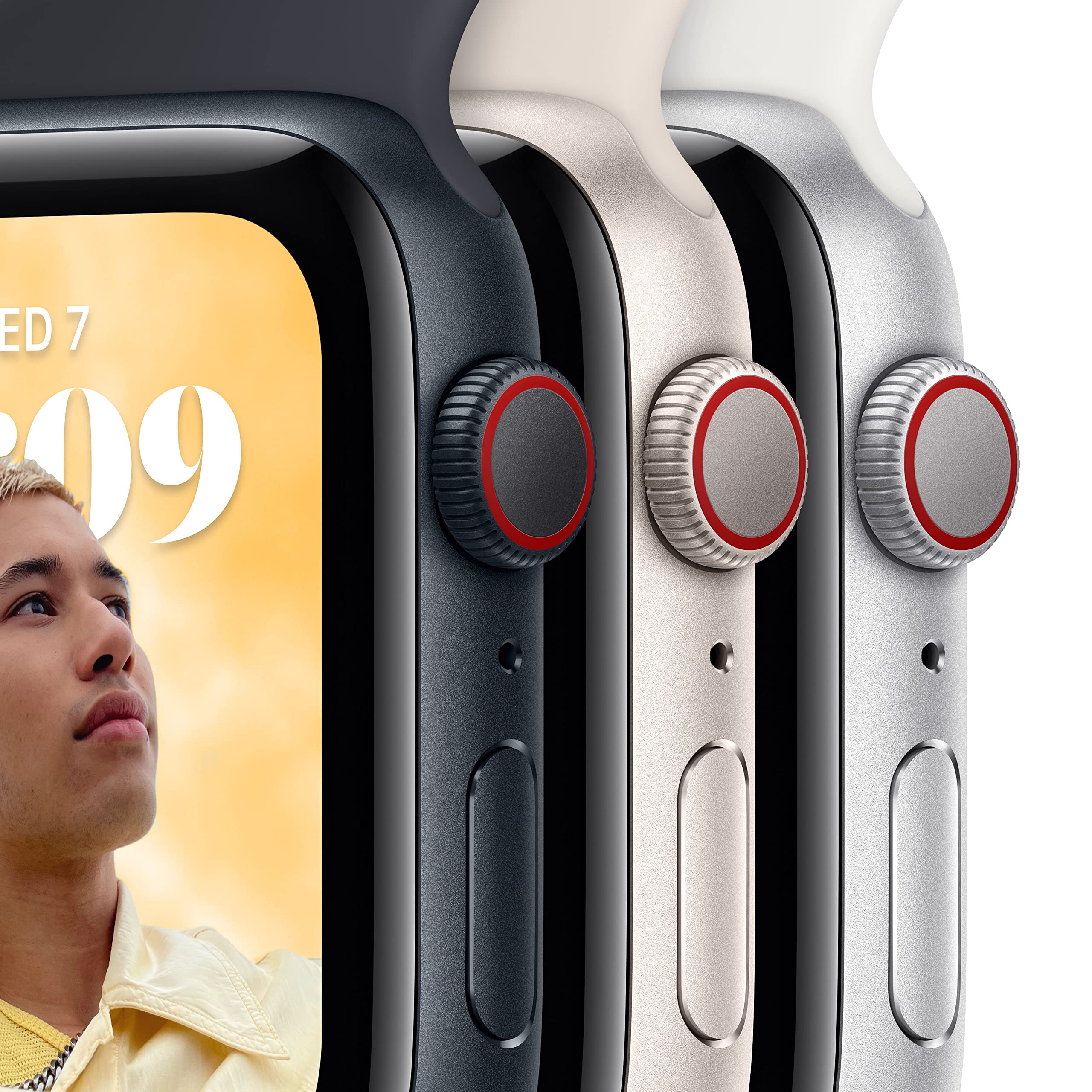 Amazon Renewed Apple Watch SE     - Midnight Aluminum Case with M - Amazon Renewed Official Product View 3