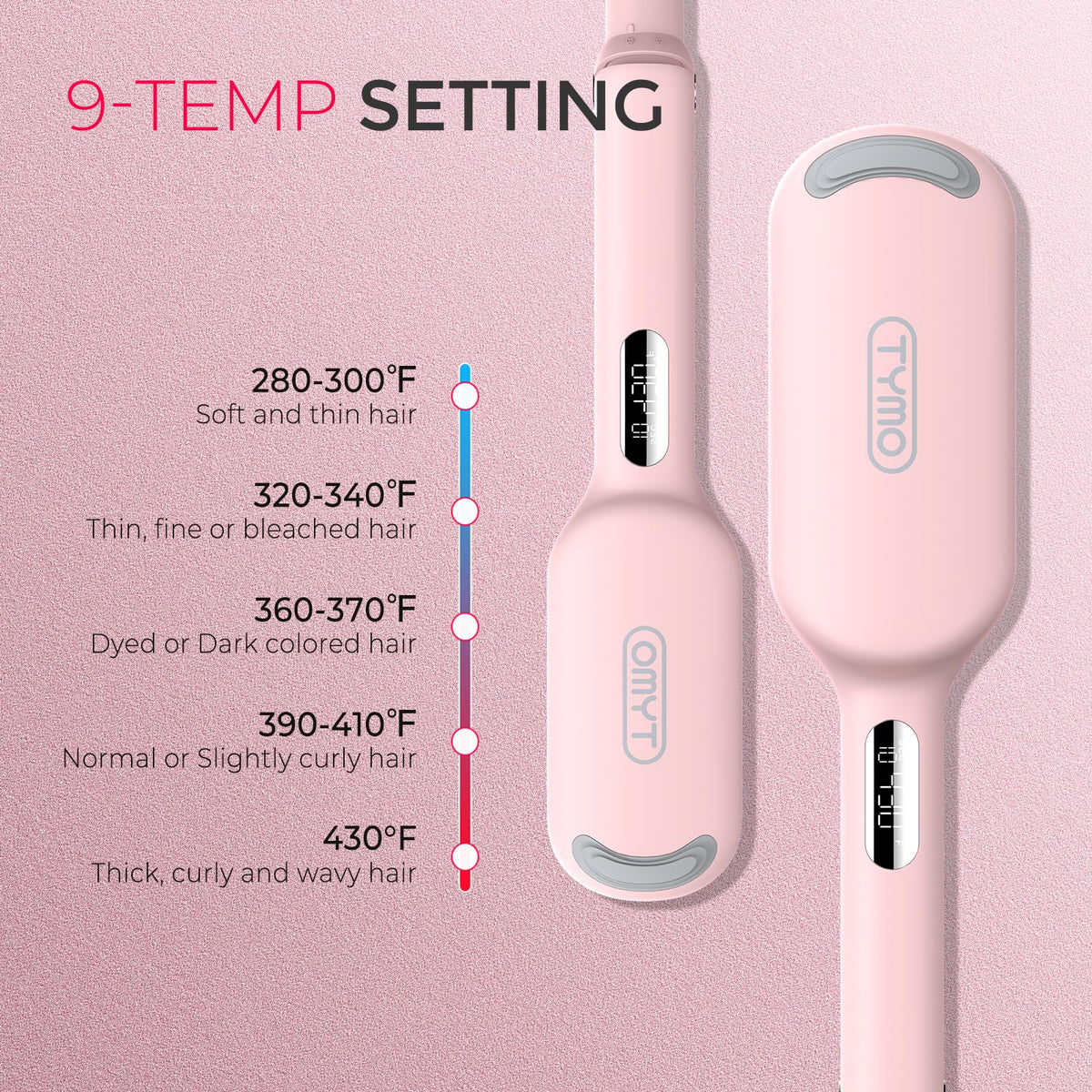 Curling Iron Hair Crimper Waver TYMO ROVY Beach Waves Hair - TYMO Official Imagery - 8