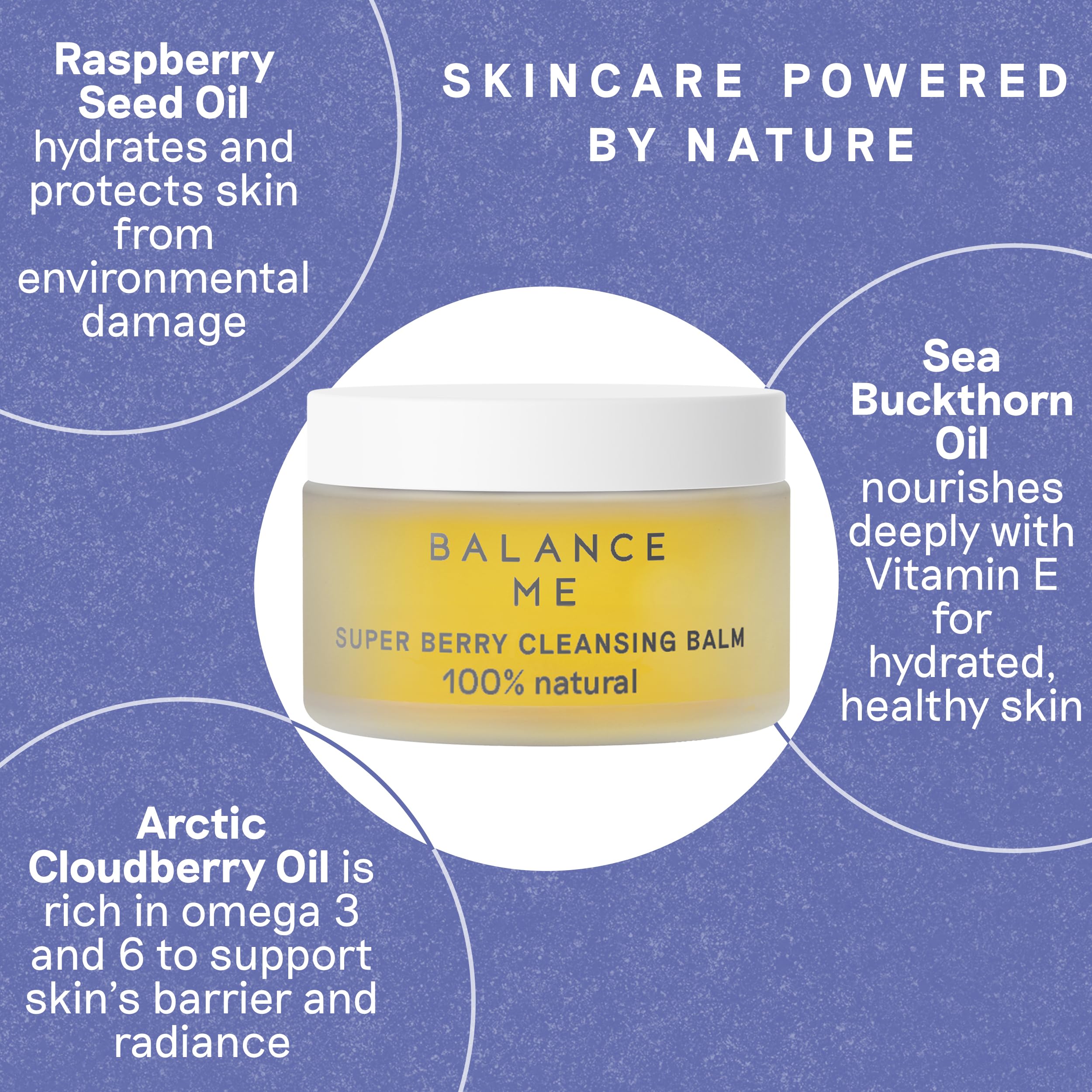 Balance Me Super Berry Face Cleansing Balm, Hydrating Makeup - Balance Me