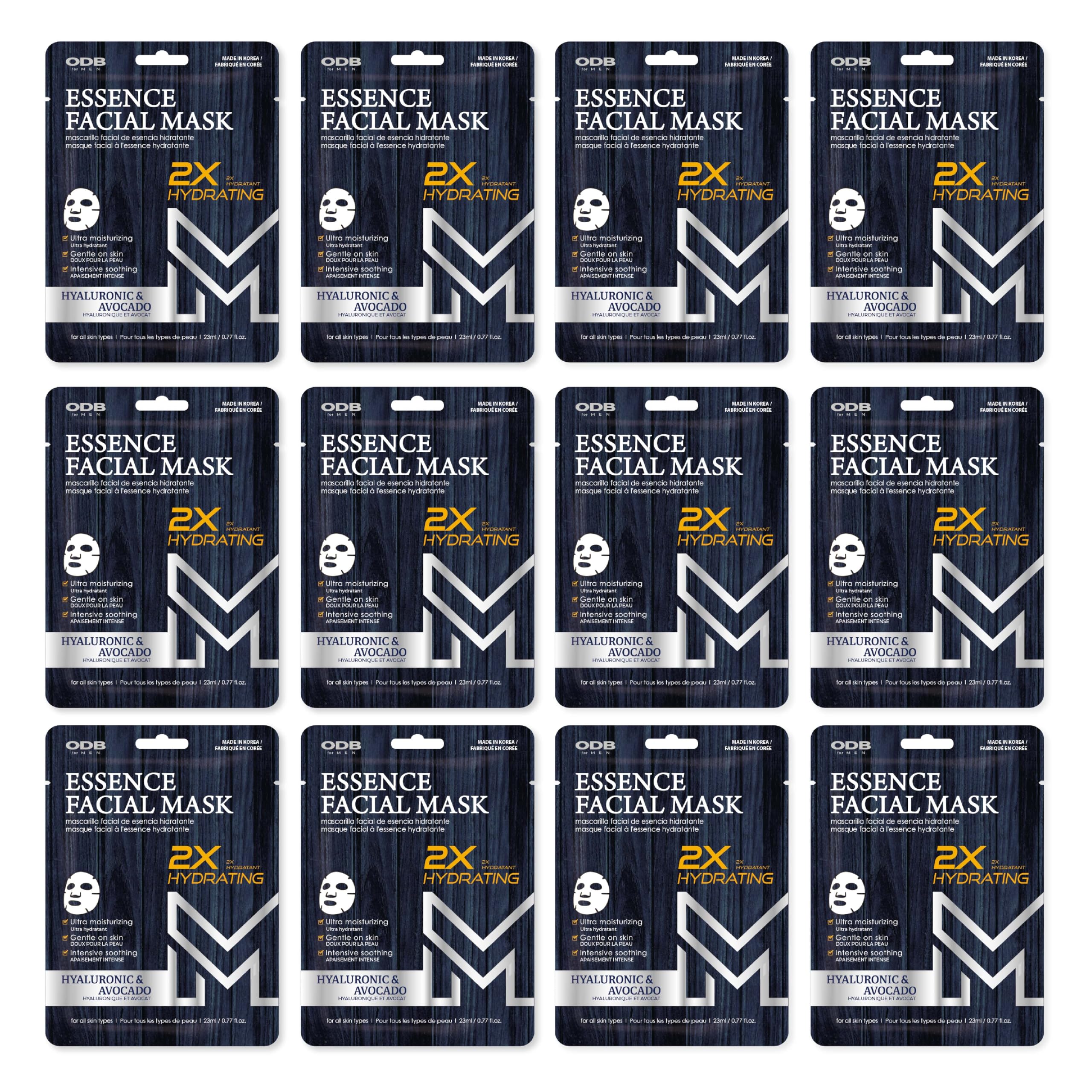 ODB Men Face Sheet Mask, Green Tea &amp; Centella - ORIGINAL DERMA BEAUTY