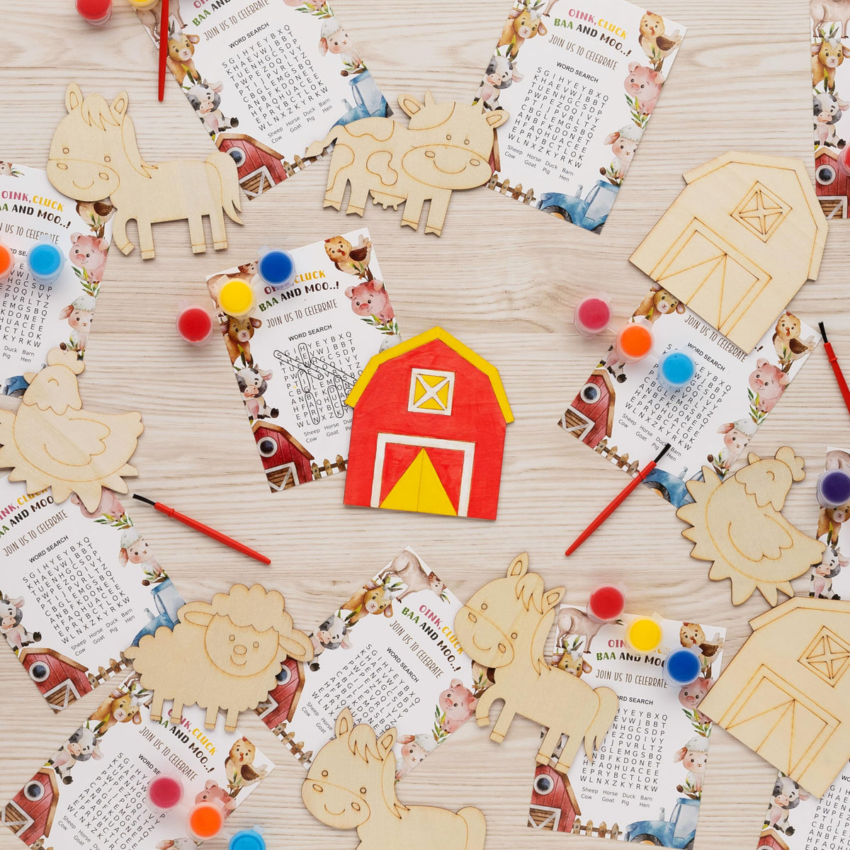 24PCS Farm Animals Party Favors - GEECOZYLIFE Official Imagery - 3