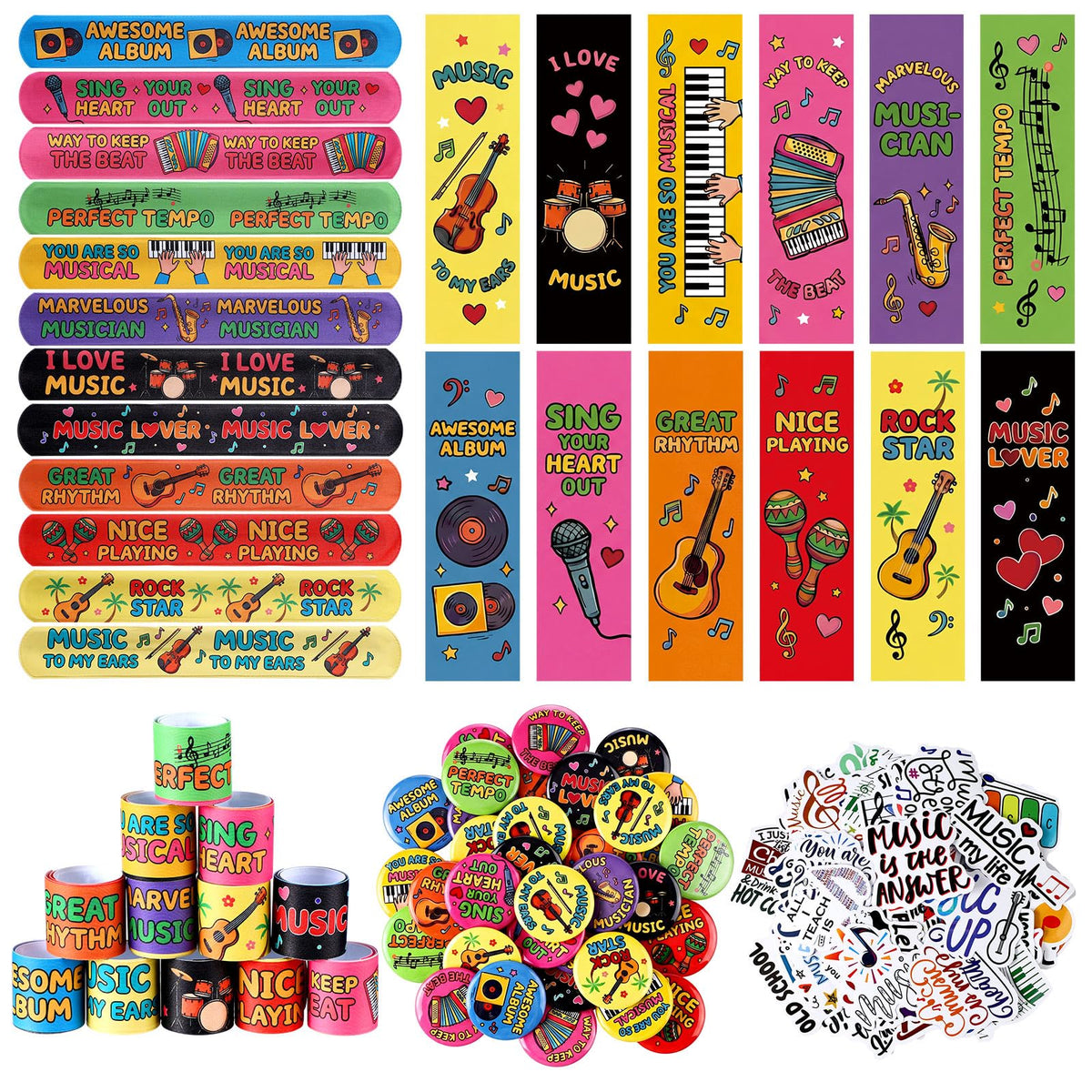 182 Pcs Music Reward Supplies Kit Filler - Eersida Official Imagery - 1