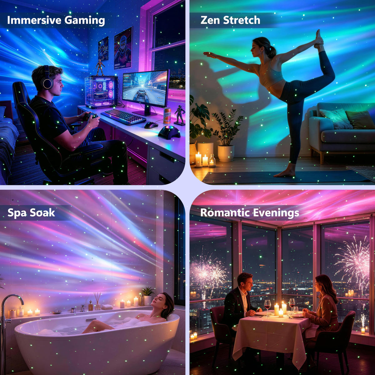 Northern Lights Aurora Projector Star Projector Music - AIRIVO Official Imagery - 6