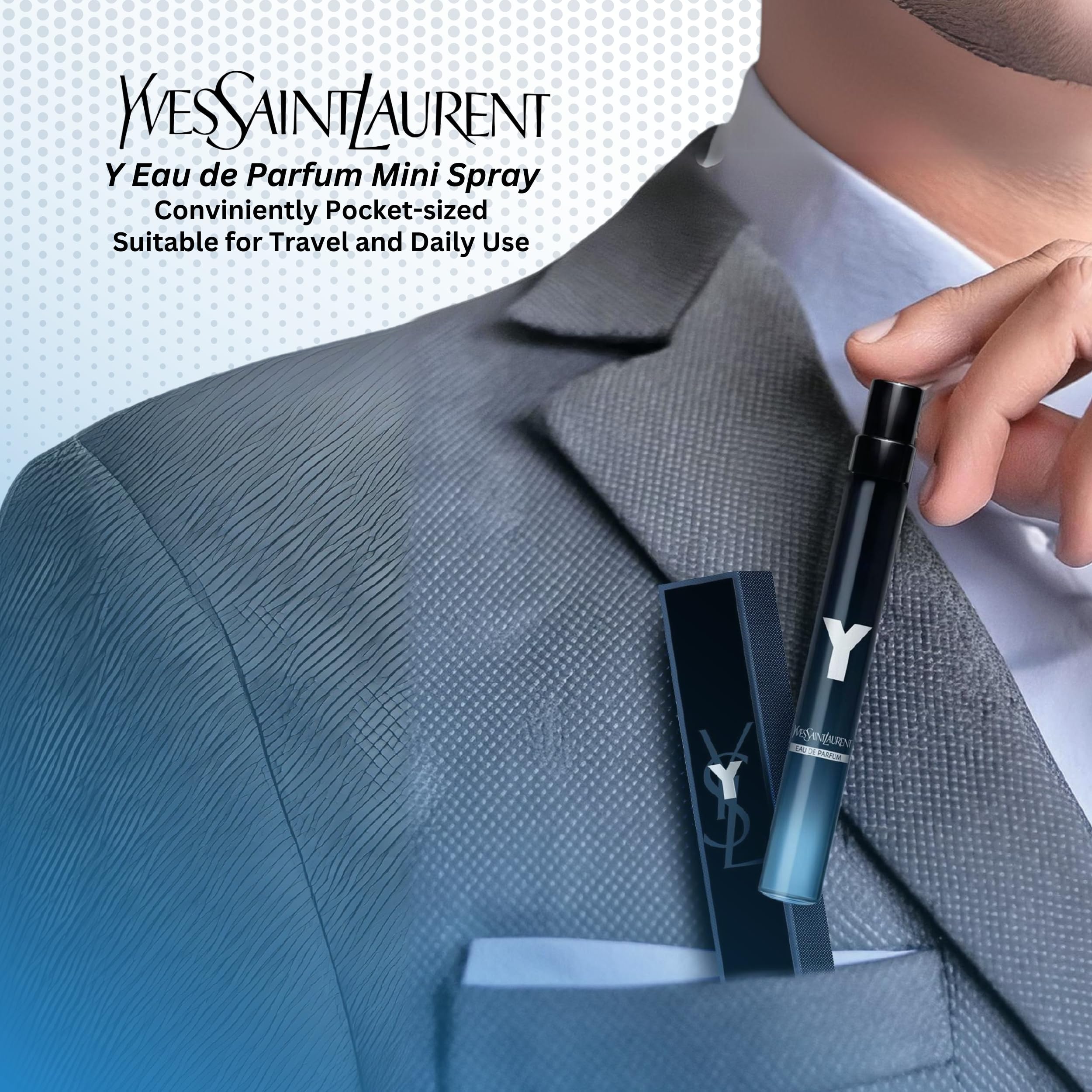 Y by Yves Saint Laurent for Men 0 33 oz Eau de Parfum Travel - Yves Saint Laurent Official Imagery - 4