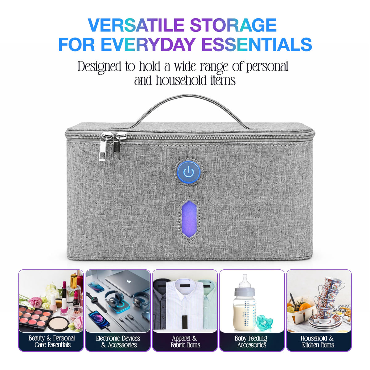 Brookstone UV Light Bag Portable Sterilizing Bag for - Premium Selection Official Imagery - 4