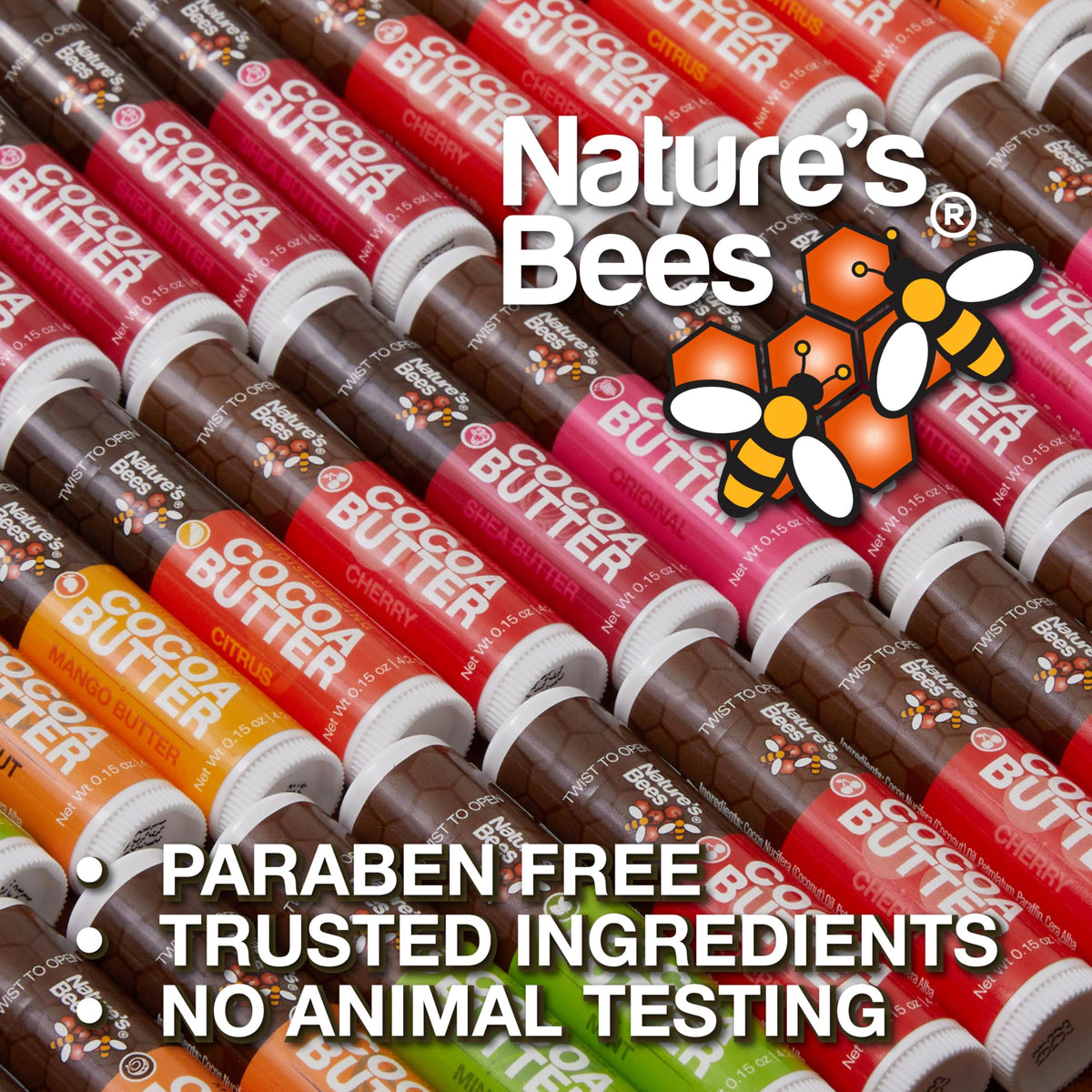 Nature s Bees Cocoa Butter Lip Balm Coconut Oil Beeswax - Nature’s Bees Official Imagery - 8