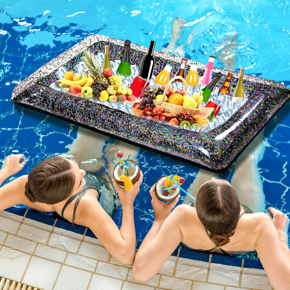 Inflatable Glitter Serving Bar 3Pcs with Drain Plug New - Animsco Official Imagery - 5