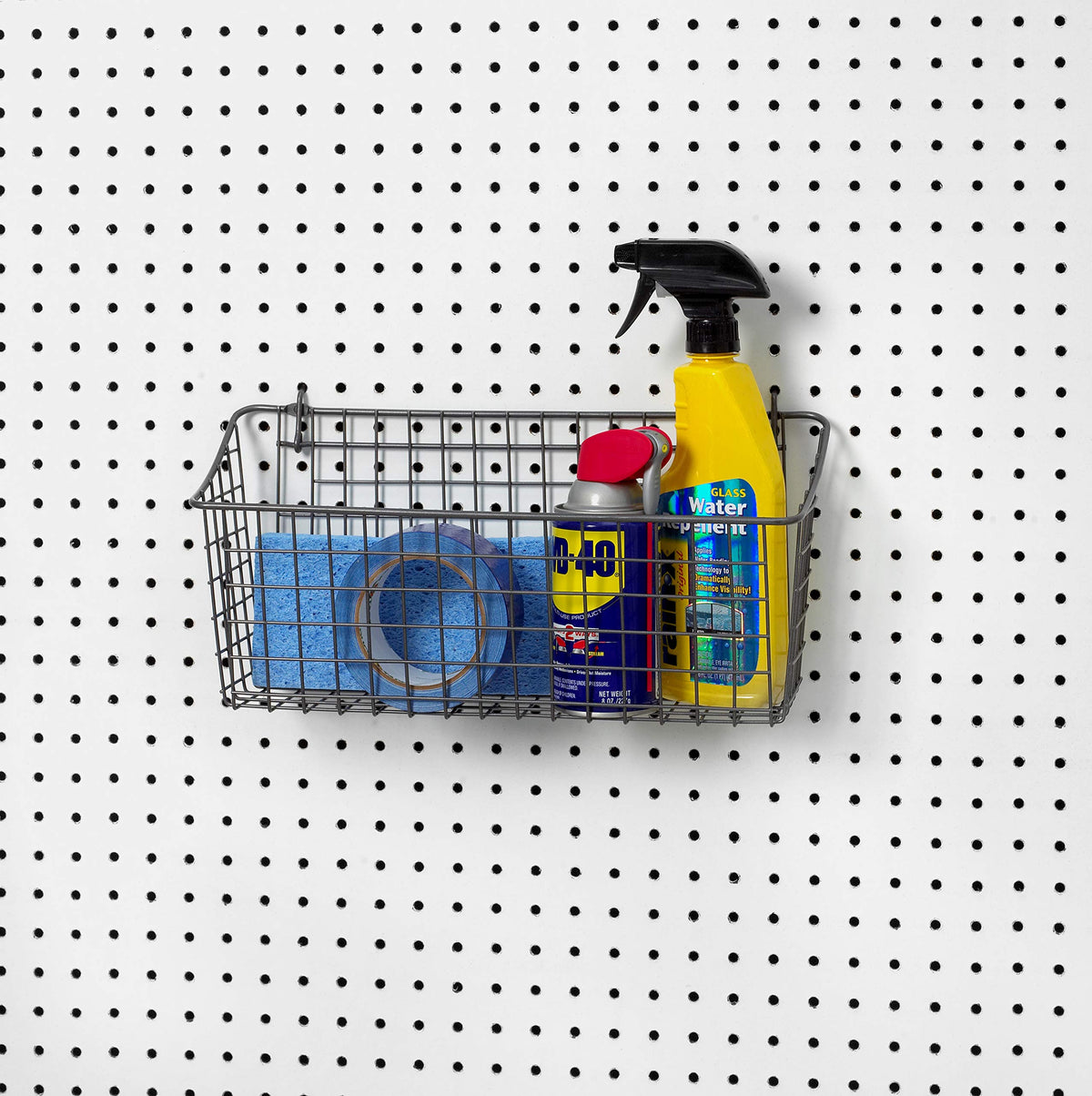 Spectrum Pegboard Wall Mount Wire Basket Extra Large - Premium Selection Official Imagery - 7