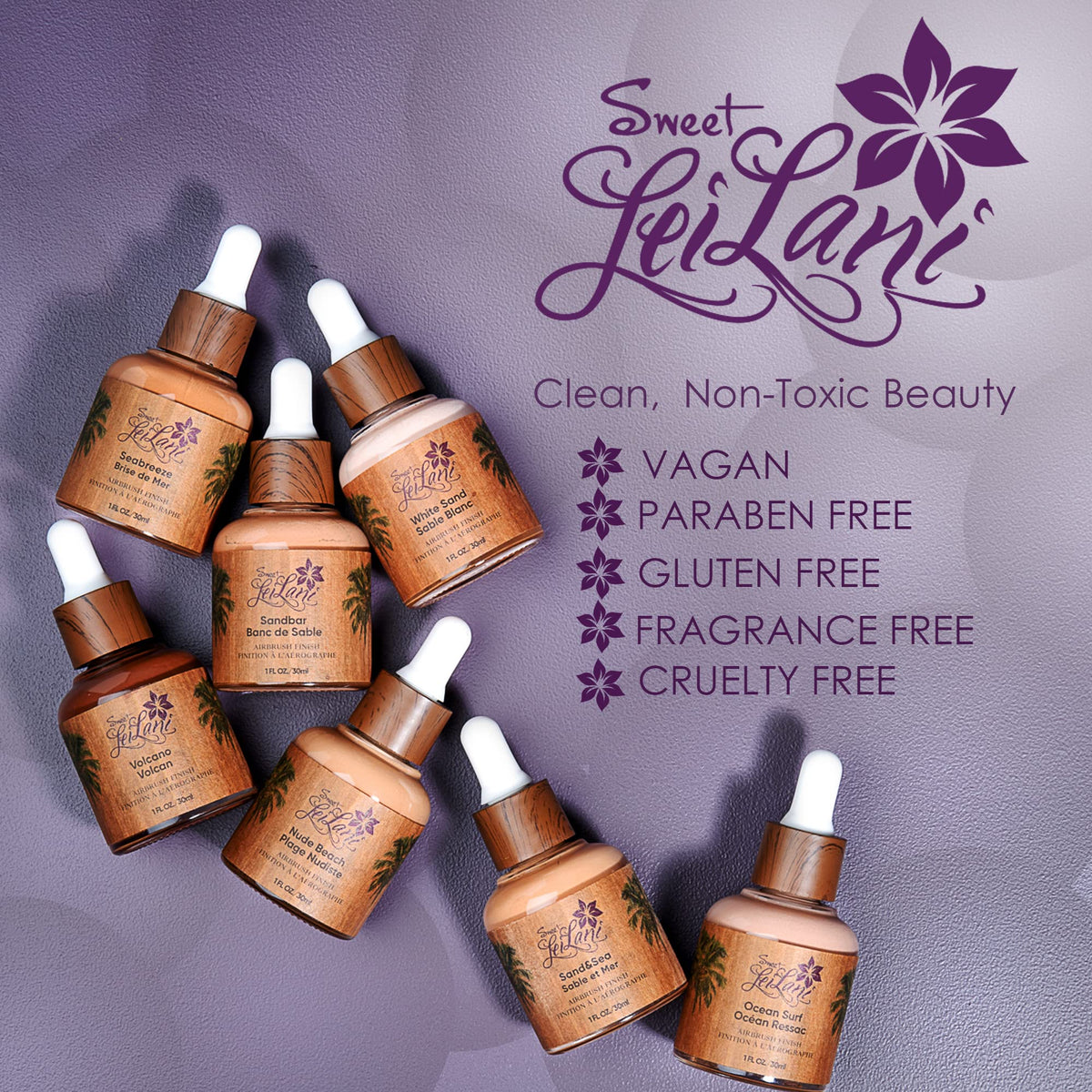 Sweet LeiLani Liquid Foundation Waterproof Full Coverage - SWEET LEILANI Official Imagery - 5