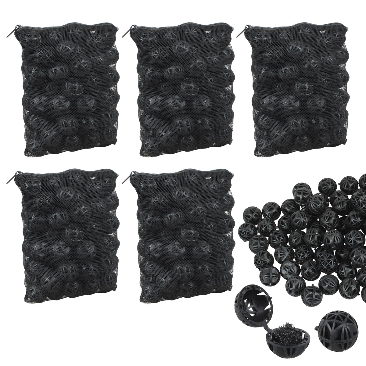 500Pcs Bio Filter Balls for Aquarium Pond - buccilly Official Imagery - 1