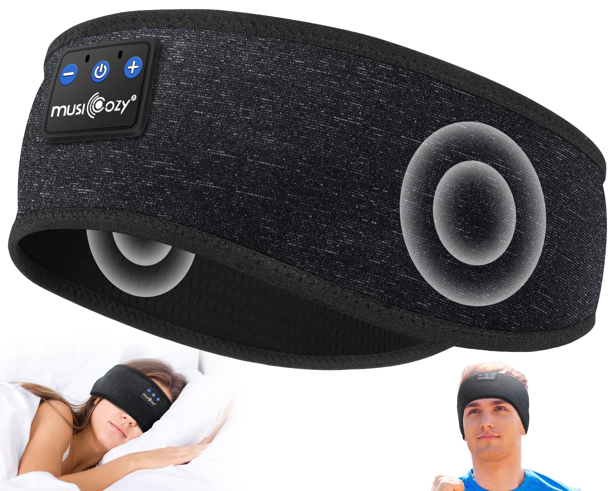 MUSICOZY Bluetooth 5.4 Sleep Headphones Headband Sports Wireless by MUSICOZY - Angle View 1