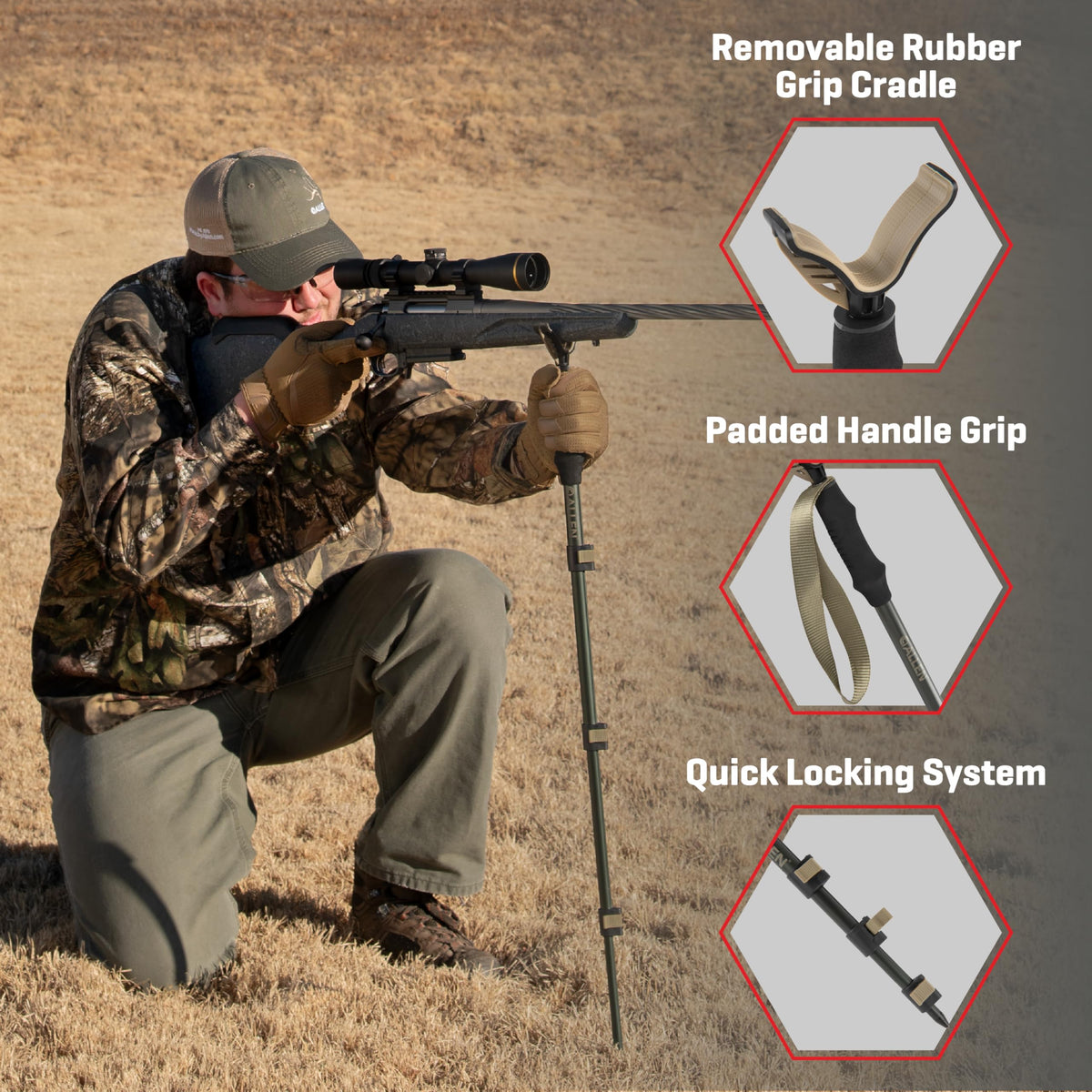 Allen Company Monopod Shooting Stick and Gun Rest - AC Allen Official Imagery - 5