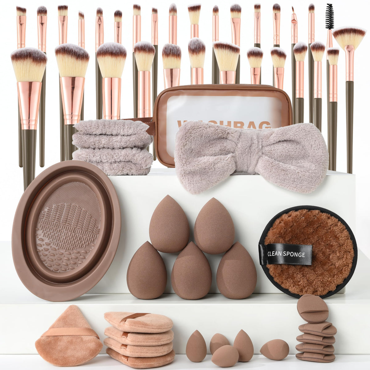 MULTIONS56PCS Makeup Brush Set with Sponge for Foundation - MULTIONS Official Imagery - 2